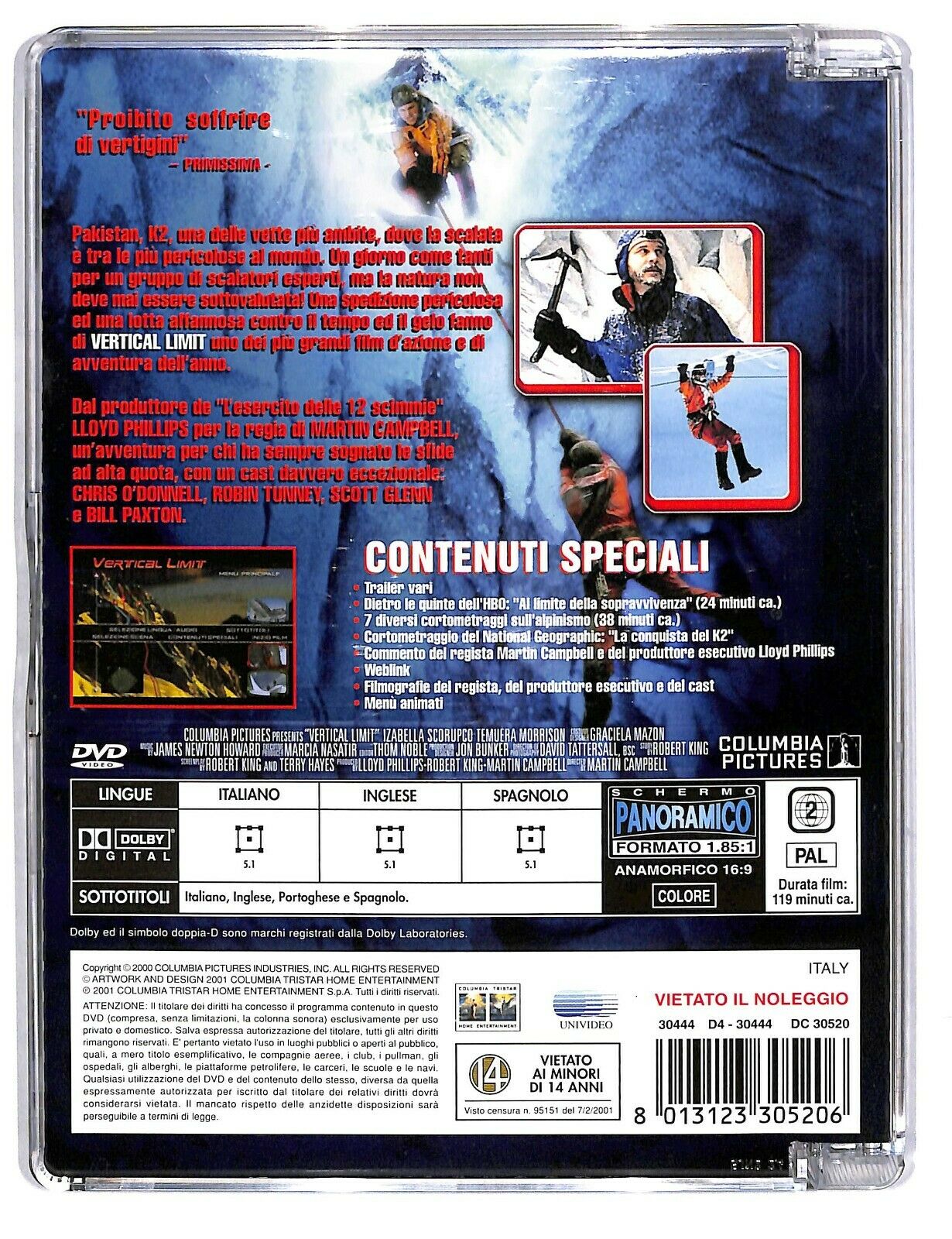 EBOND Vertical Limit. Trattieni Il Respiro - Super Jewel Box DVD D585537