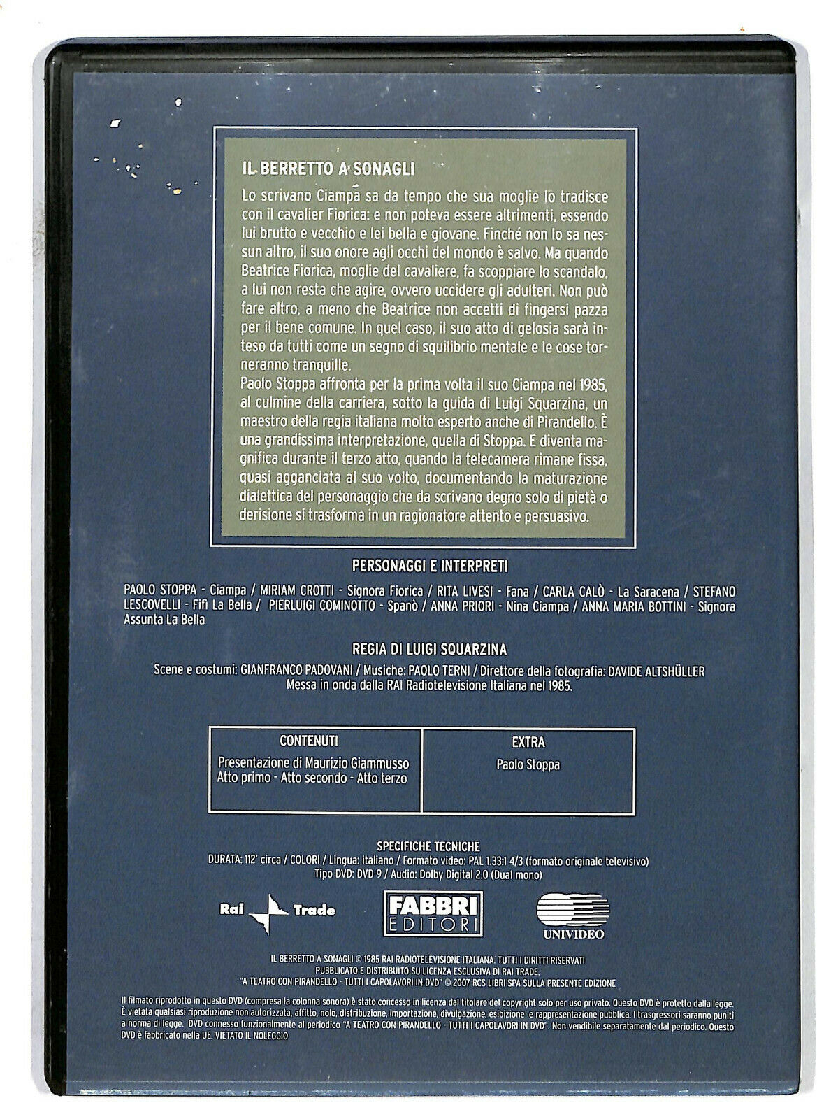 EBOND Il Berretto a Sonagli DVD D586109
