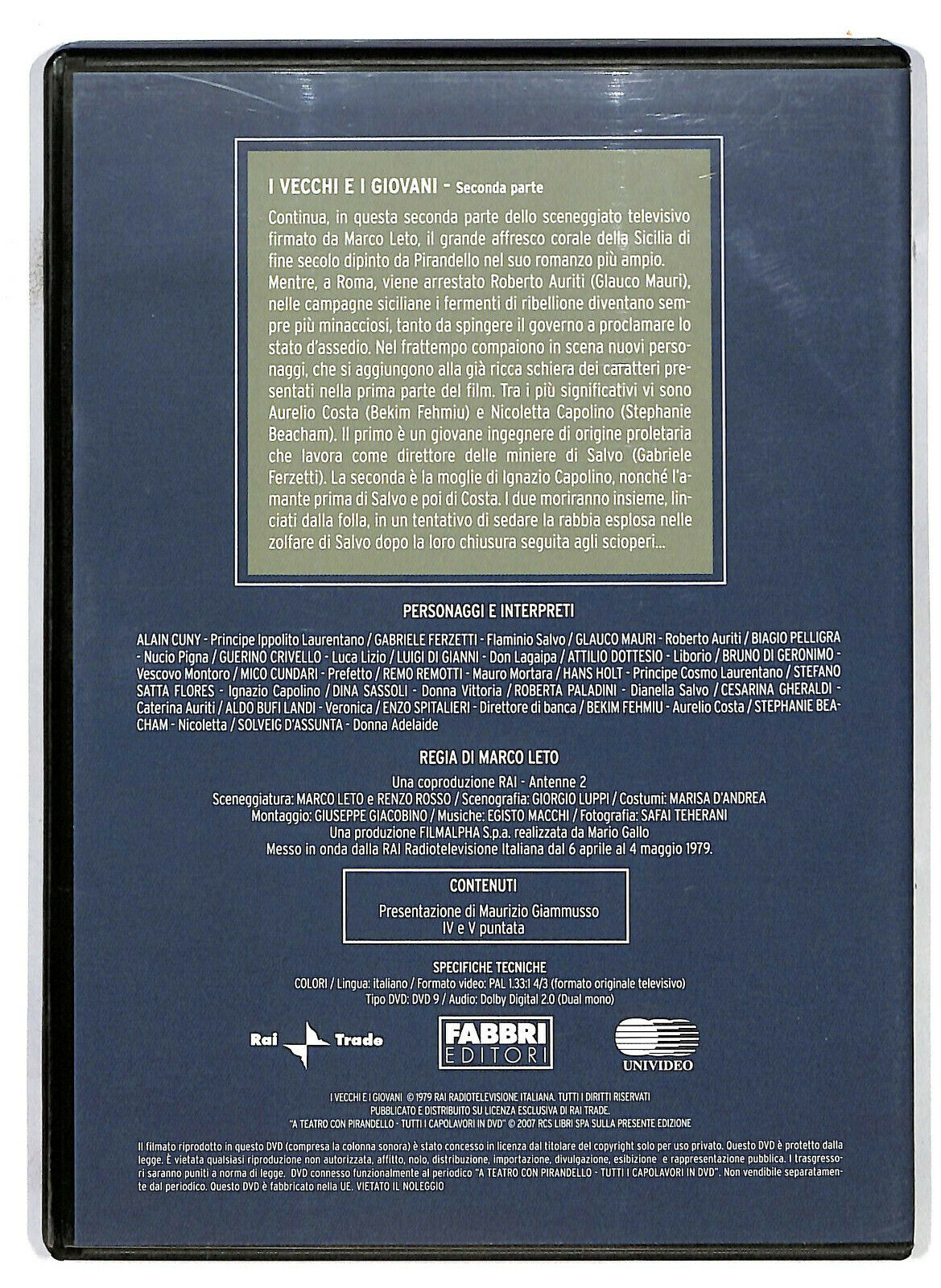EBOND i Vecchi e i Giovani Prima e Seconda Parte DVD D586112