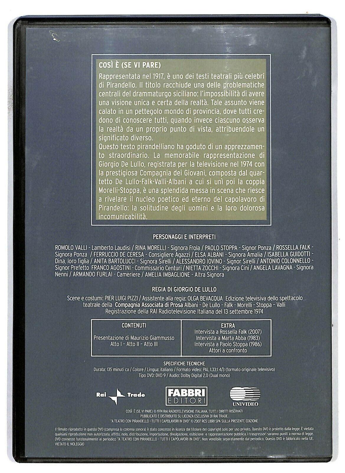 EBOND Cosi e Se Vi Pare DVD D586114