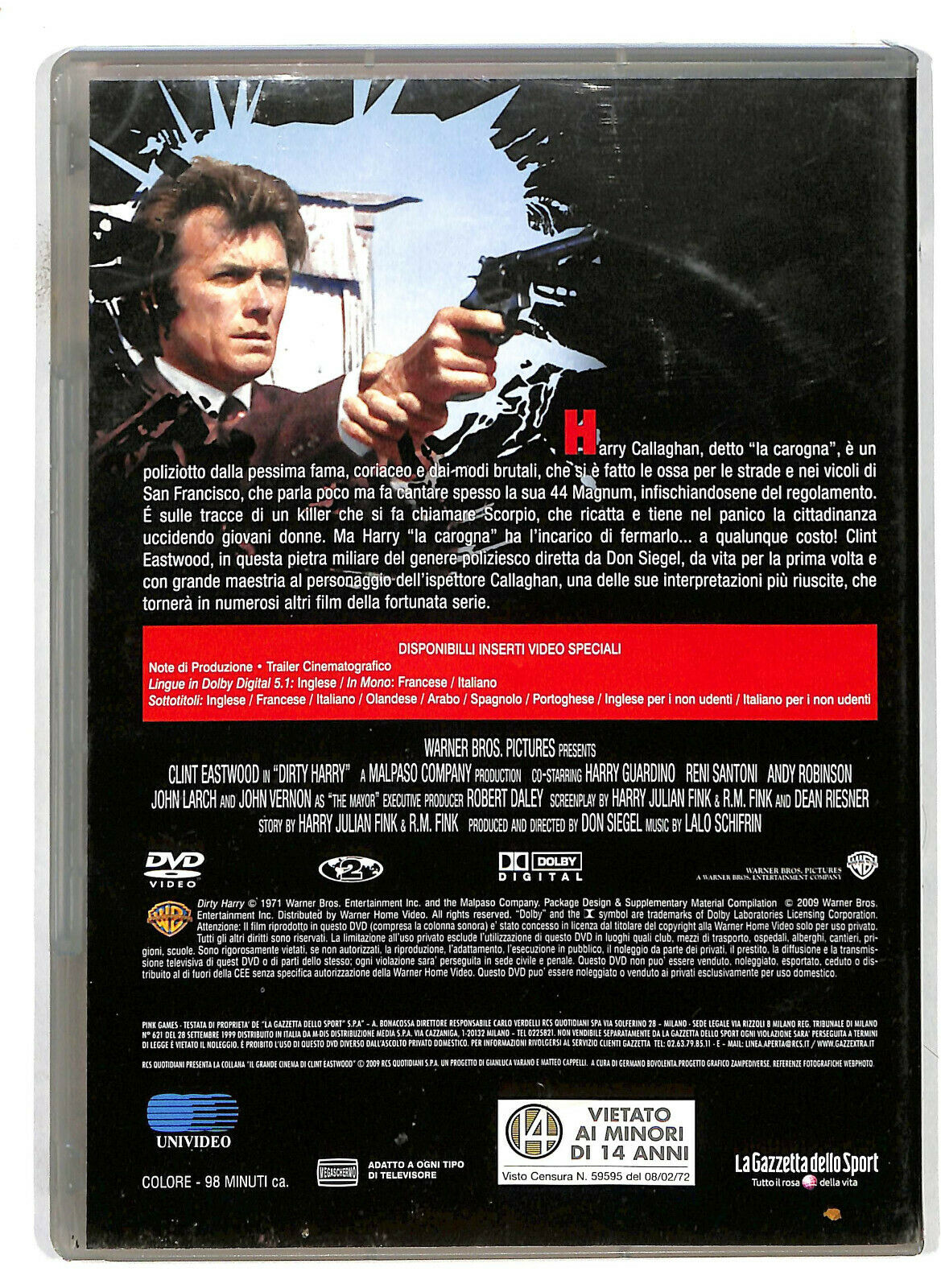 EBOND Ispettore Callaghan Il Caso Scorpio e Tuo DVD D586132