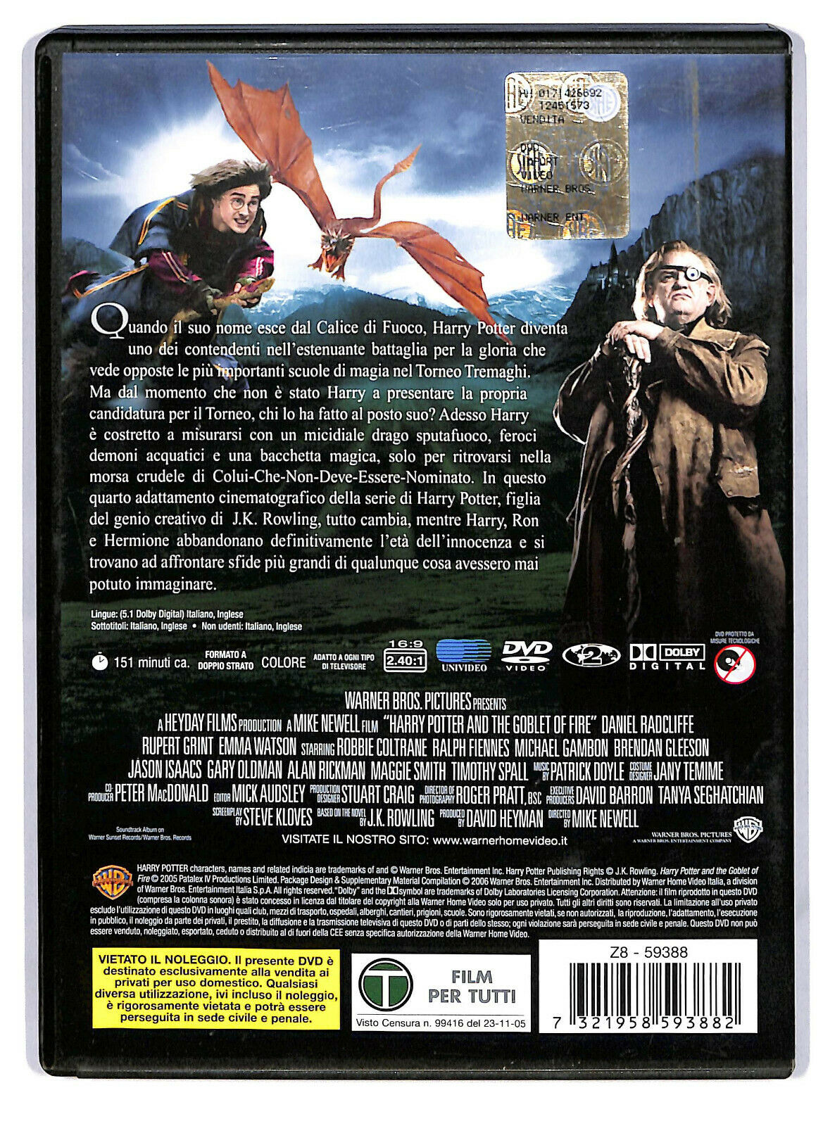 EBOND Harry Potter e Il Calice Di Fuoco DVD D586328