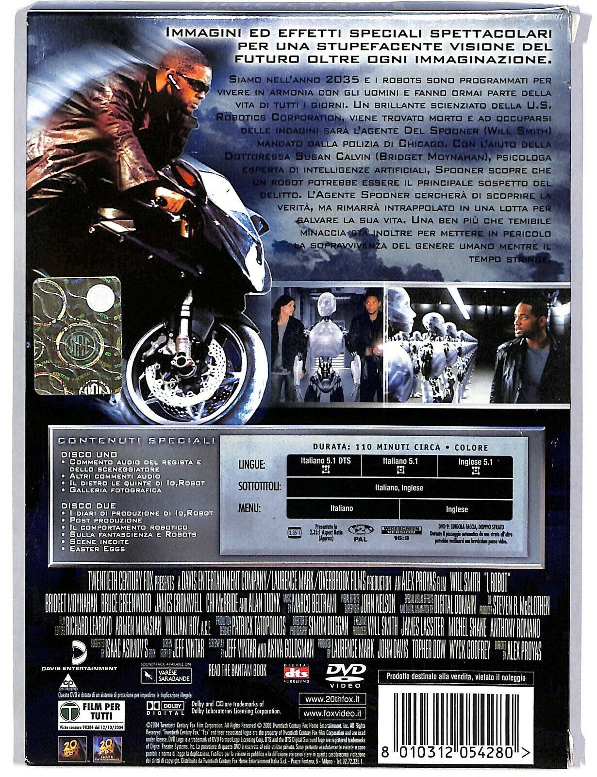 EBOND Io,robot Edizione Speciale 2 DVD Slipcase D586414
