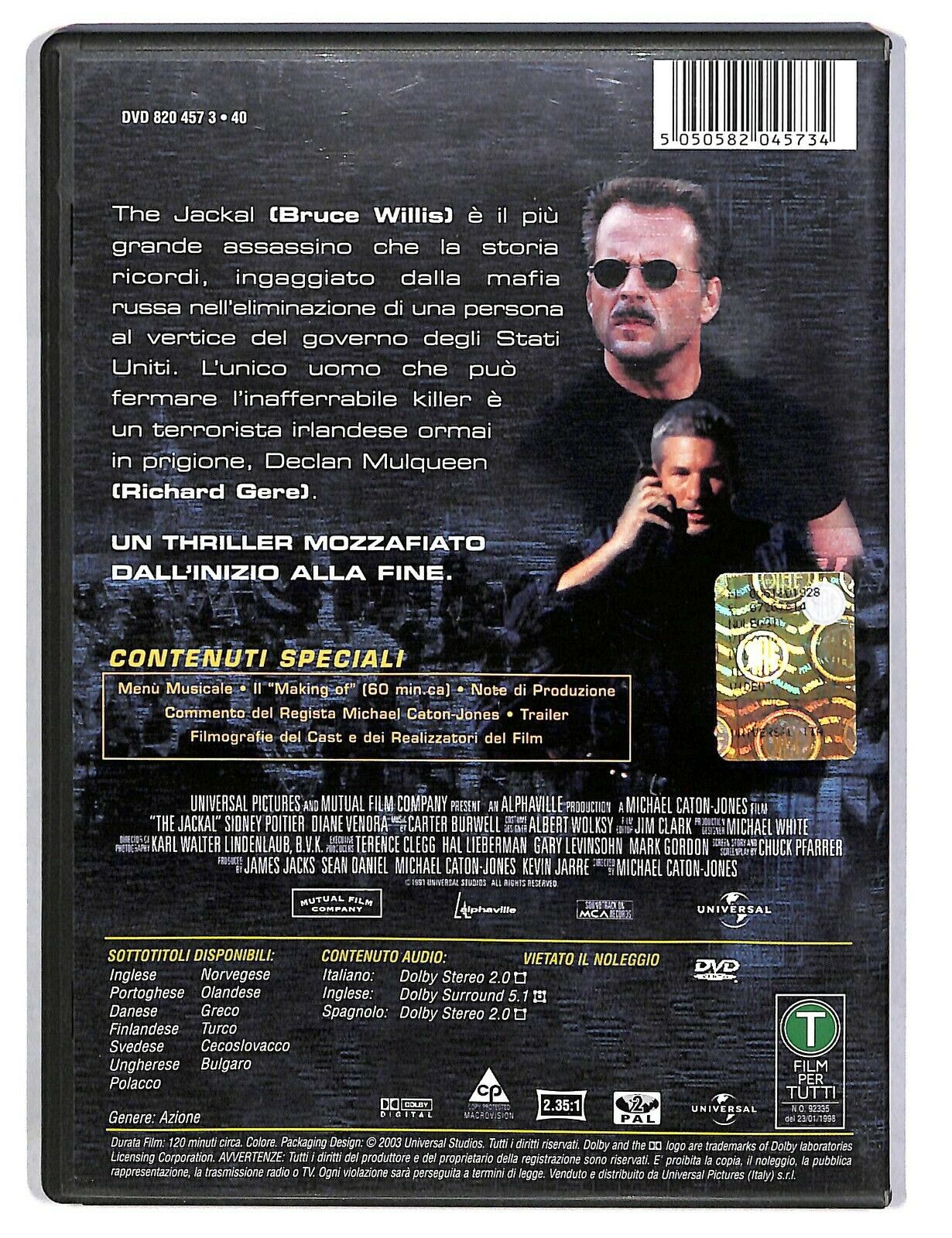 EBOND The Jackal Con Bruce Willis DVD D586447