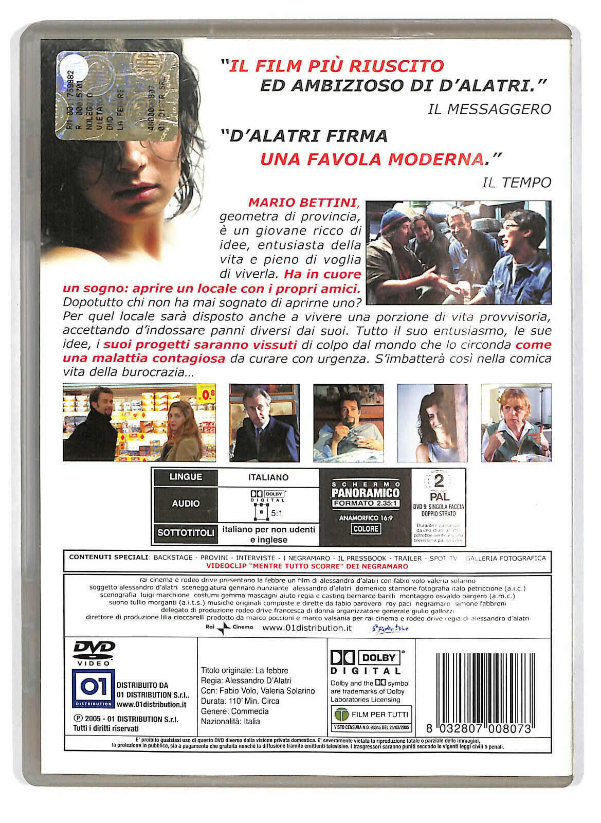 EBOND La Febbre Di Alessandro D'alatri DVD D586738