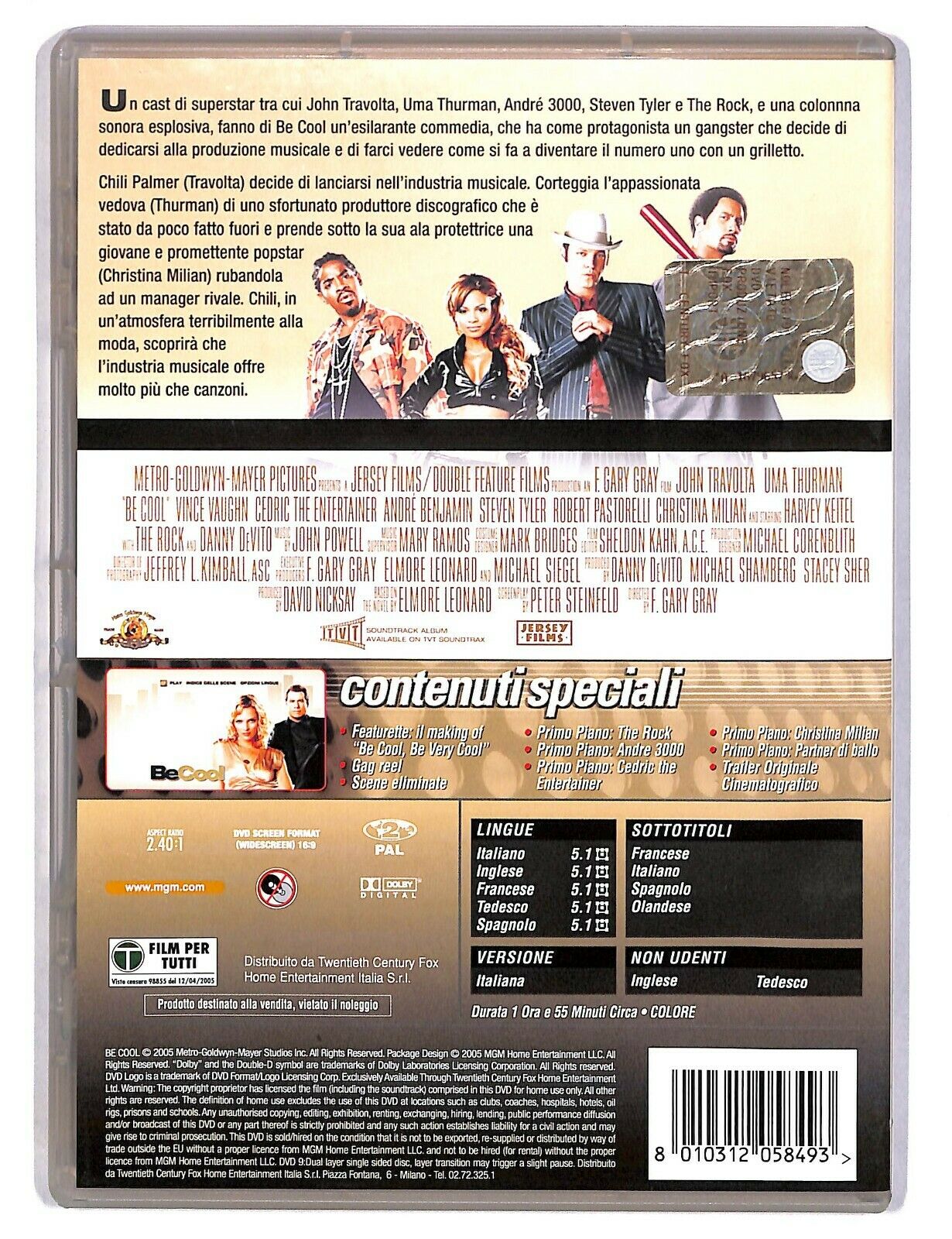 EBOND Be Cool Con John Travolta (2 DVD) D586810