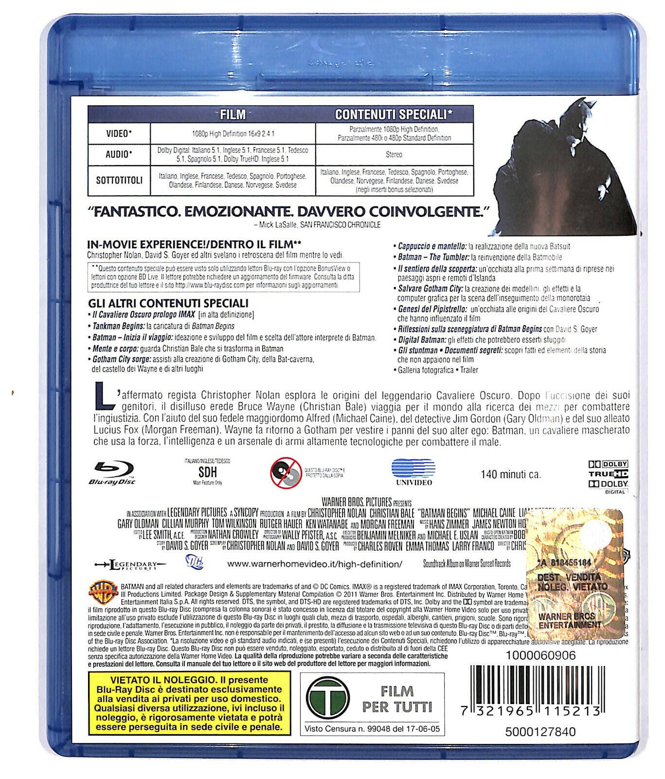 EBOND Batman Begins BLURAY D587104