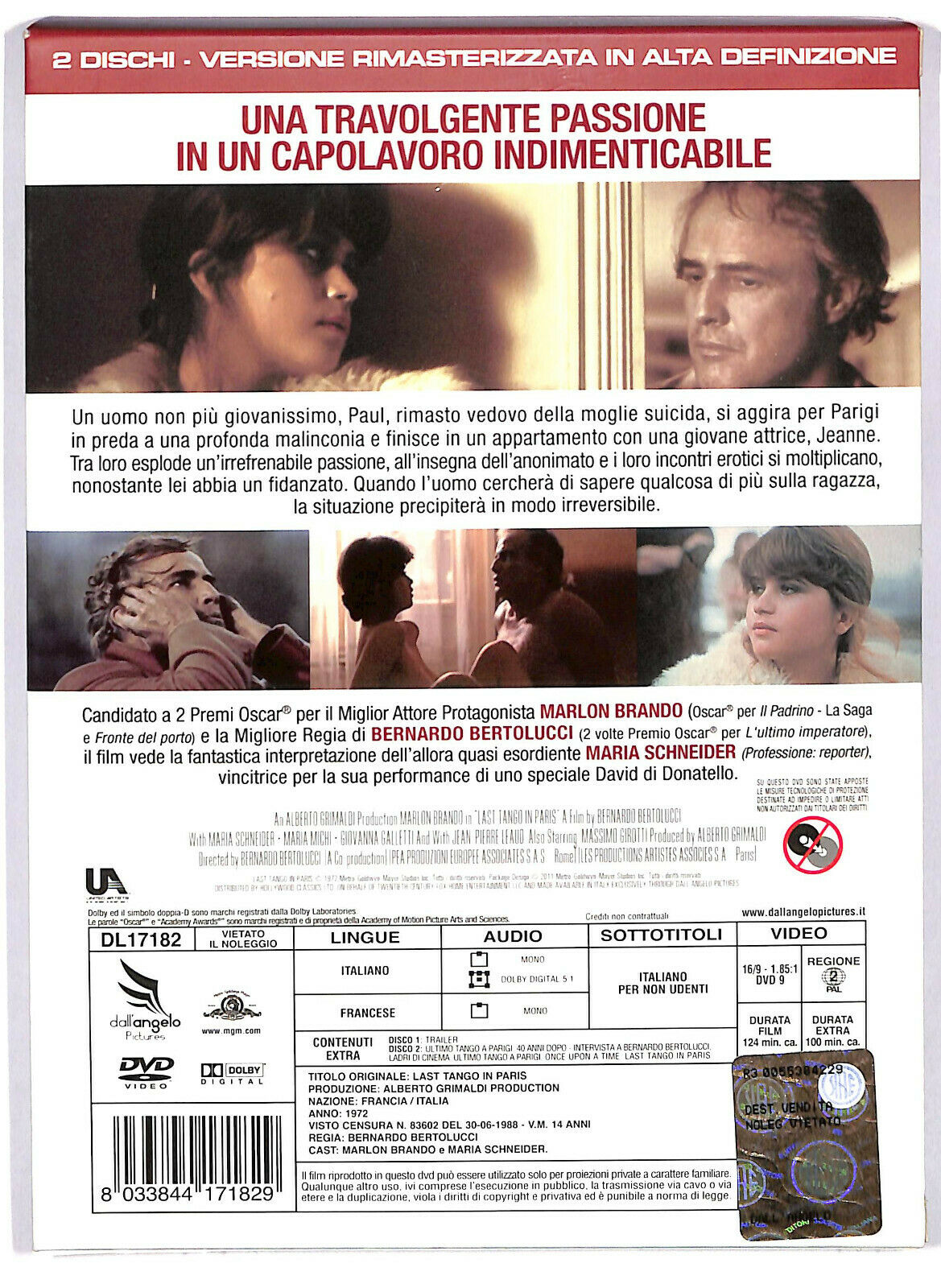 EBOND Ultimo Tango a Parigi DVD 40 Th A Nniversary Editon D587132