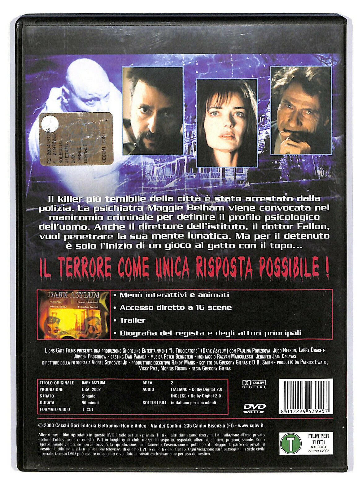 EBOND Dark Asylum - Il Trucidatore DVD D587331
