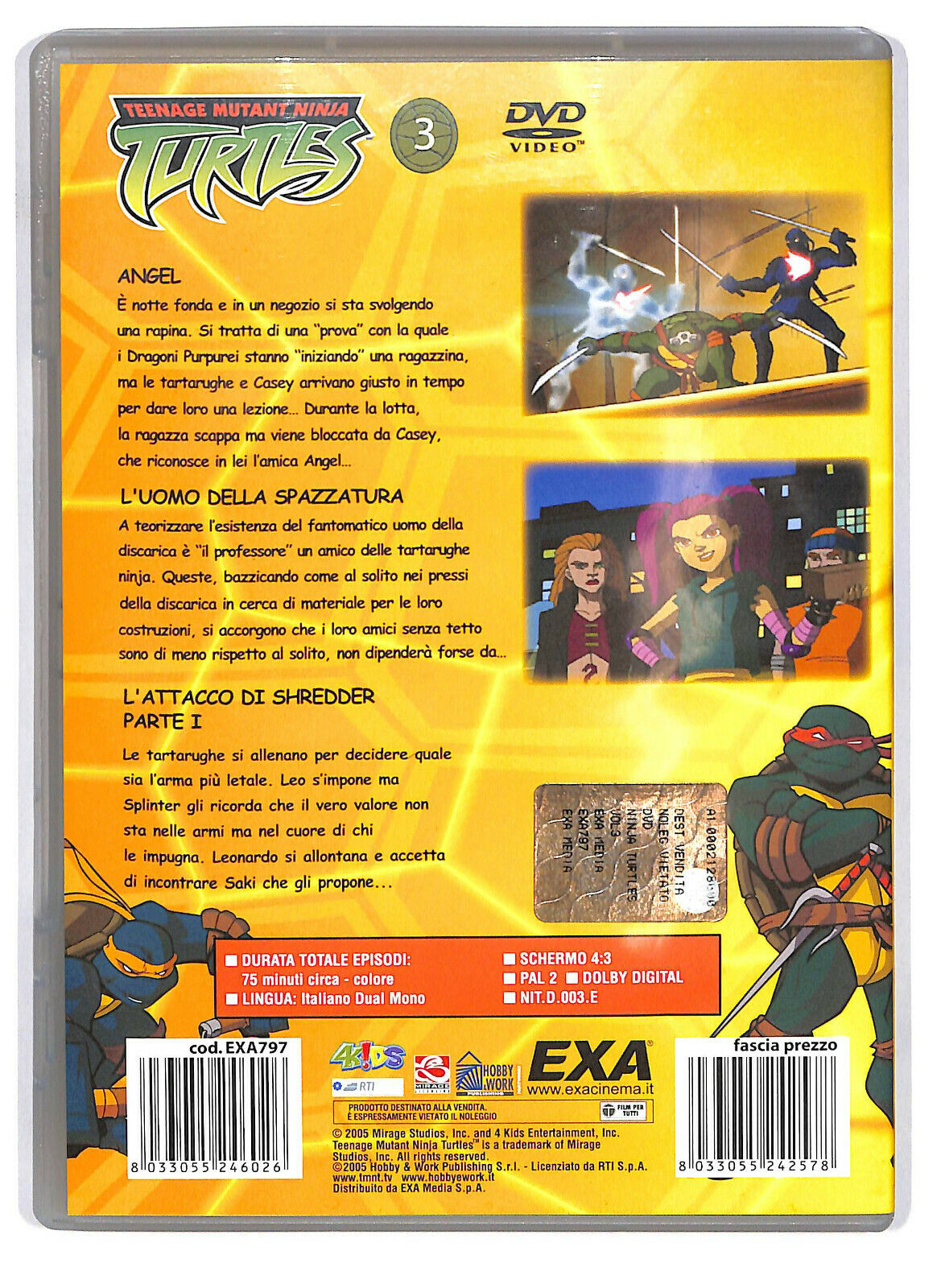 EBOND Teenage Mutant Ninja Turtles Vol.3 DVD Editoriale D587566