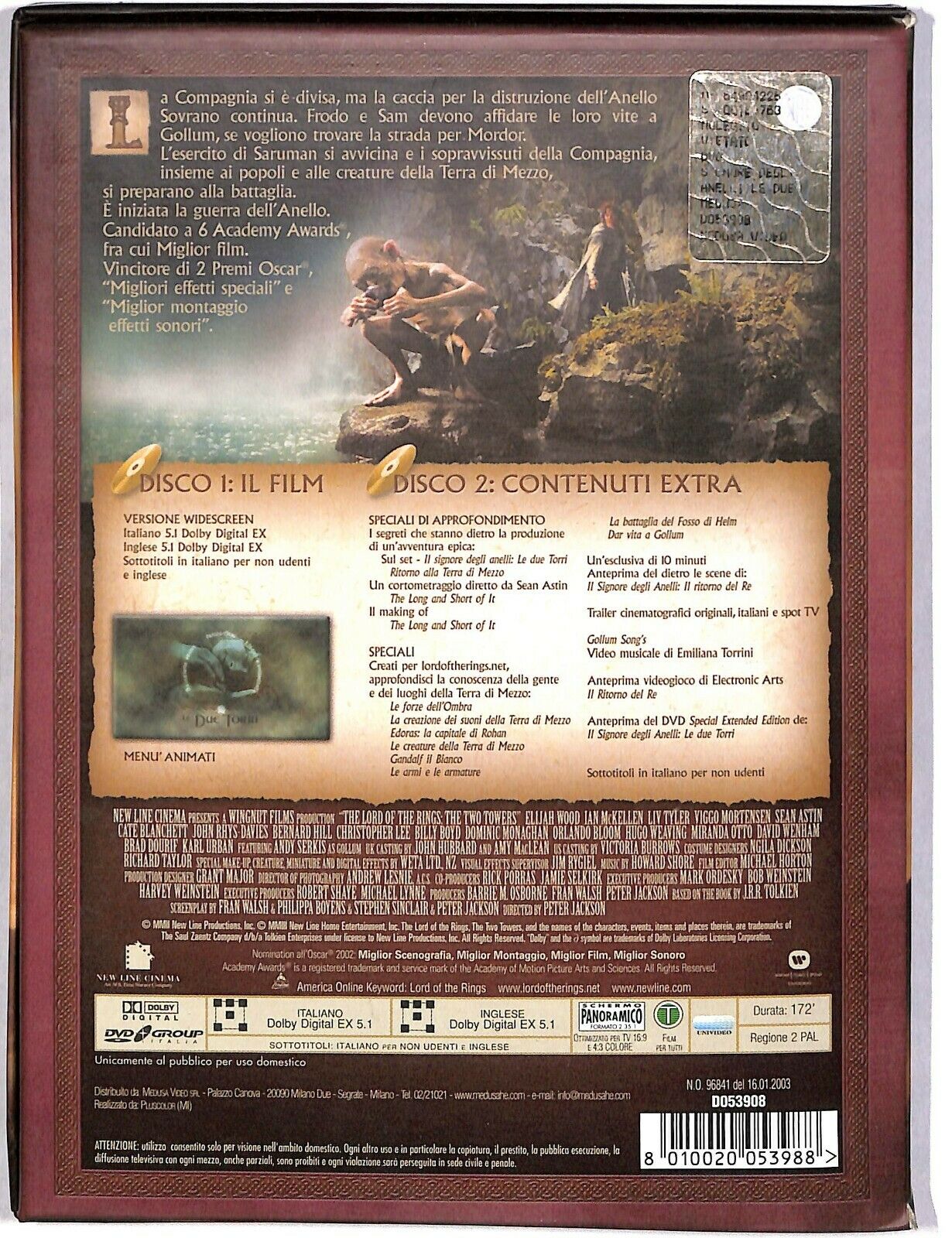 EBOND Il Signore Degli Anelli Le Due Torri Digipack DVD D587624