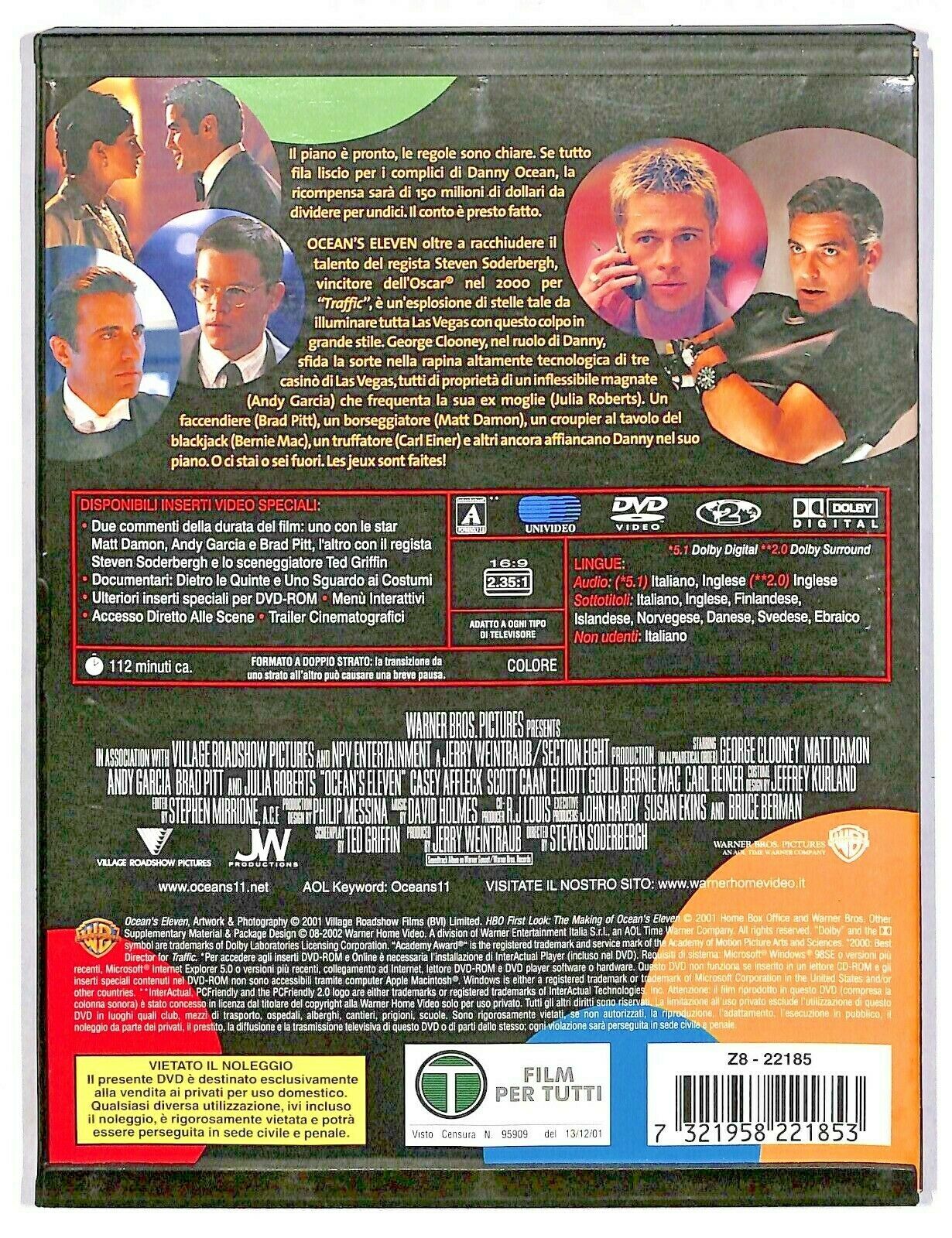 EBOND Ocean's Eleven Fate Il Vostro Gioco DVD Snapper D587637