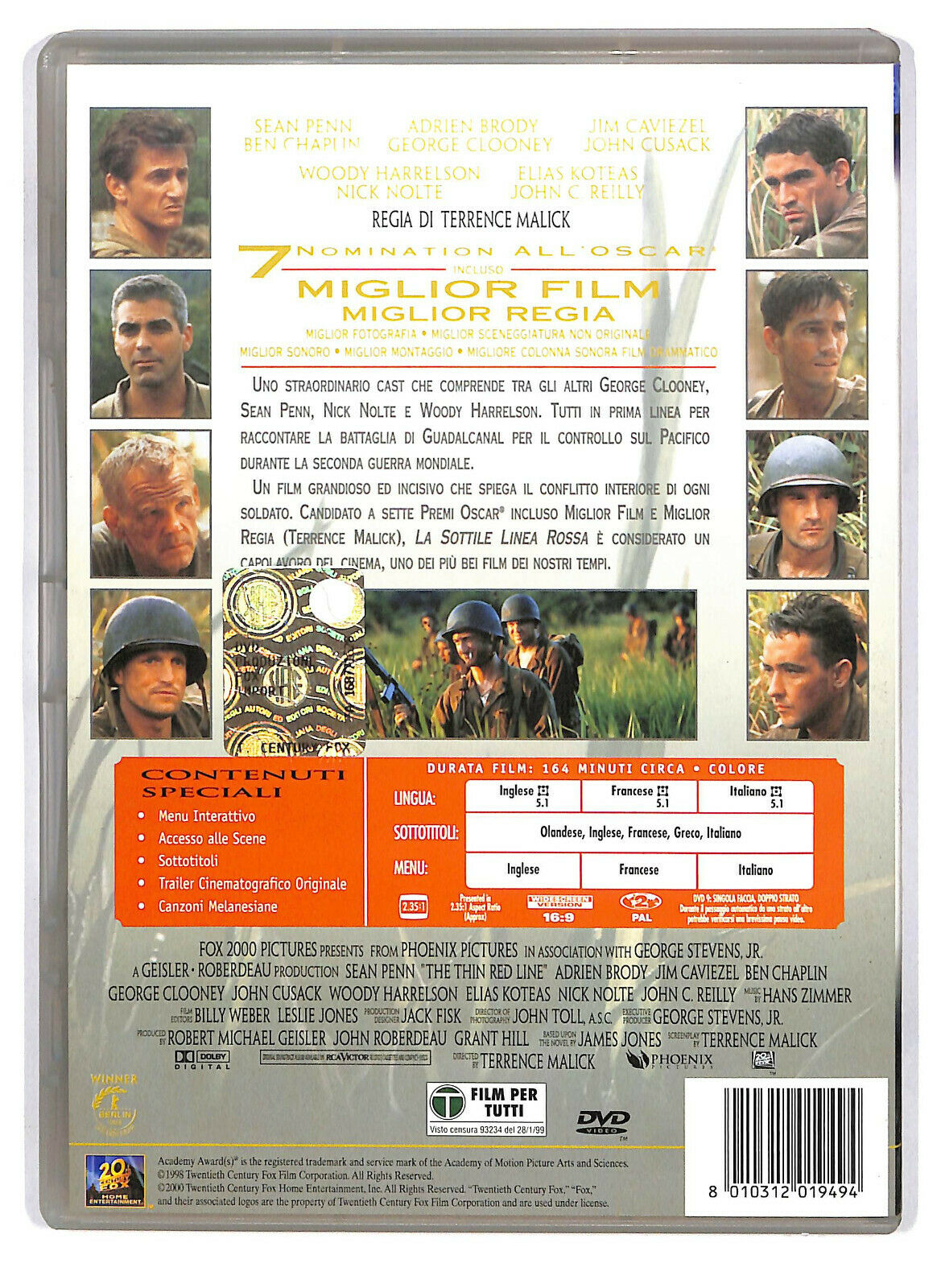 EBOND La Sottile Linea Rossa DVD D587818