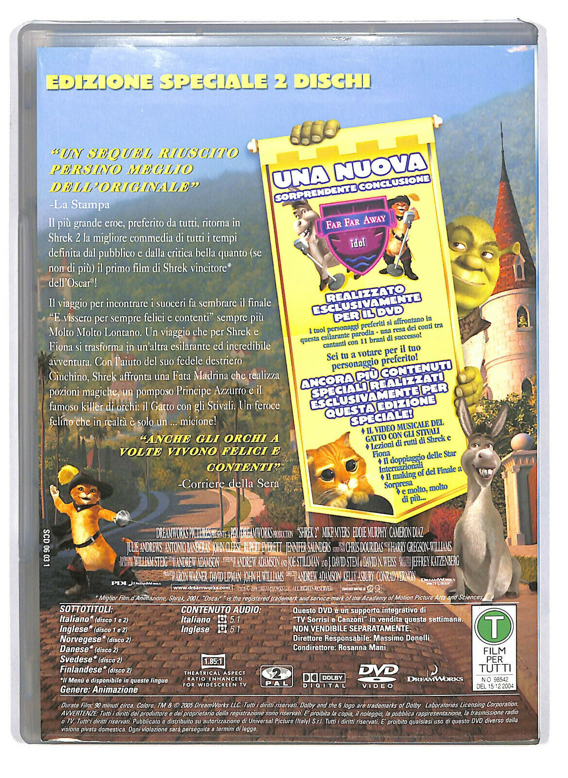 EBOND Shrek 2 DVD EDizione Speciale 2 Dischi Editoriale D587851