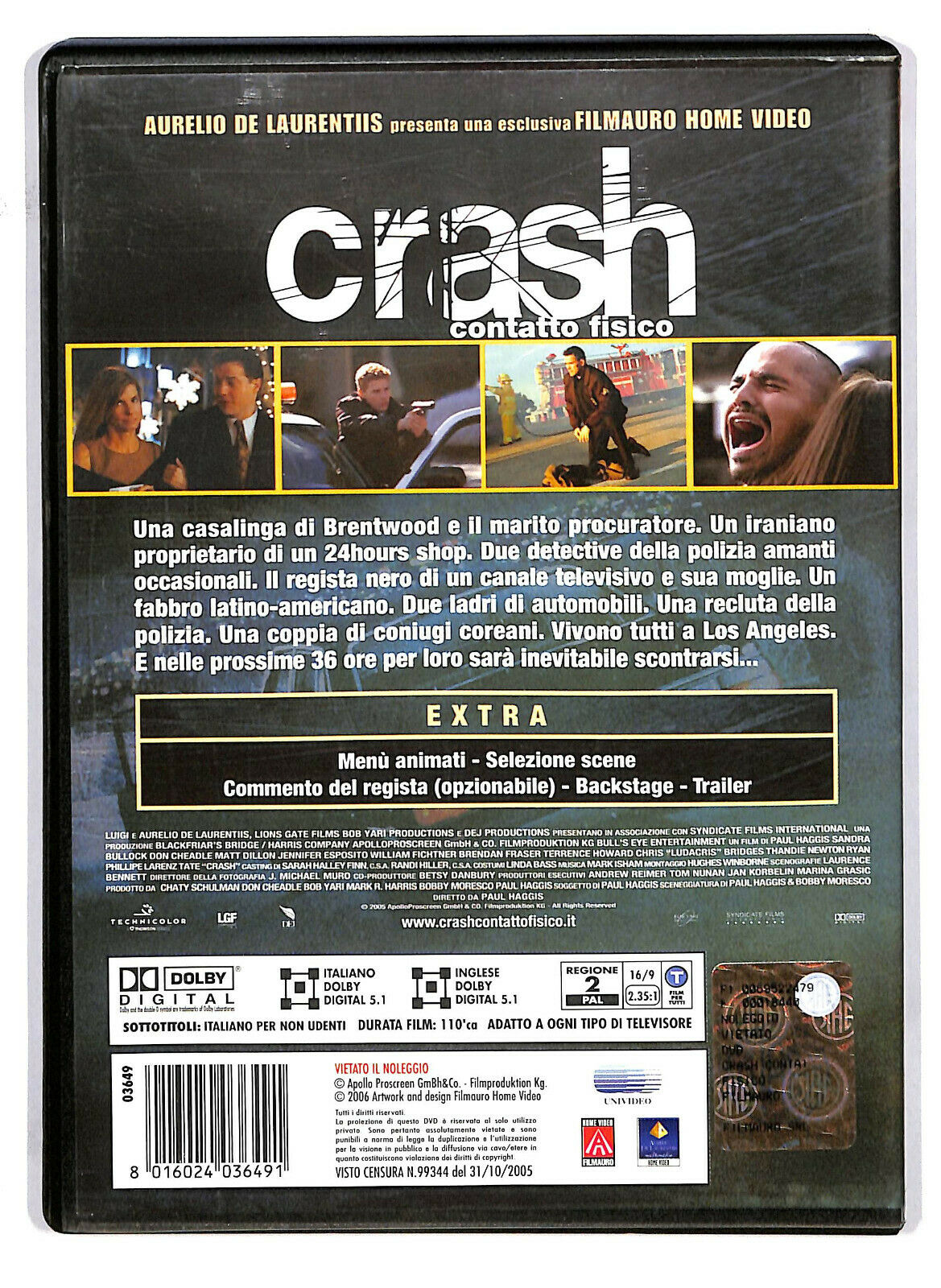 EBOND Crash - Contatto Fisico DVD D587859