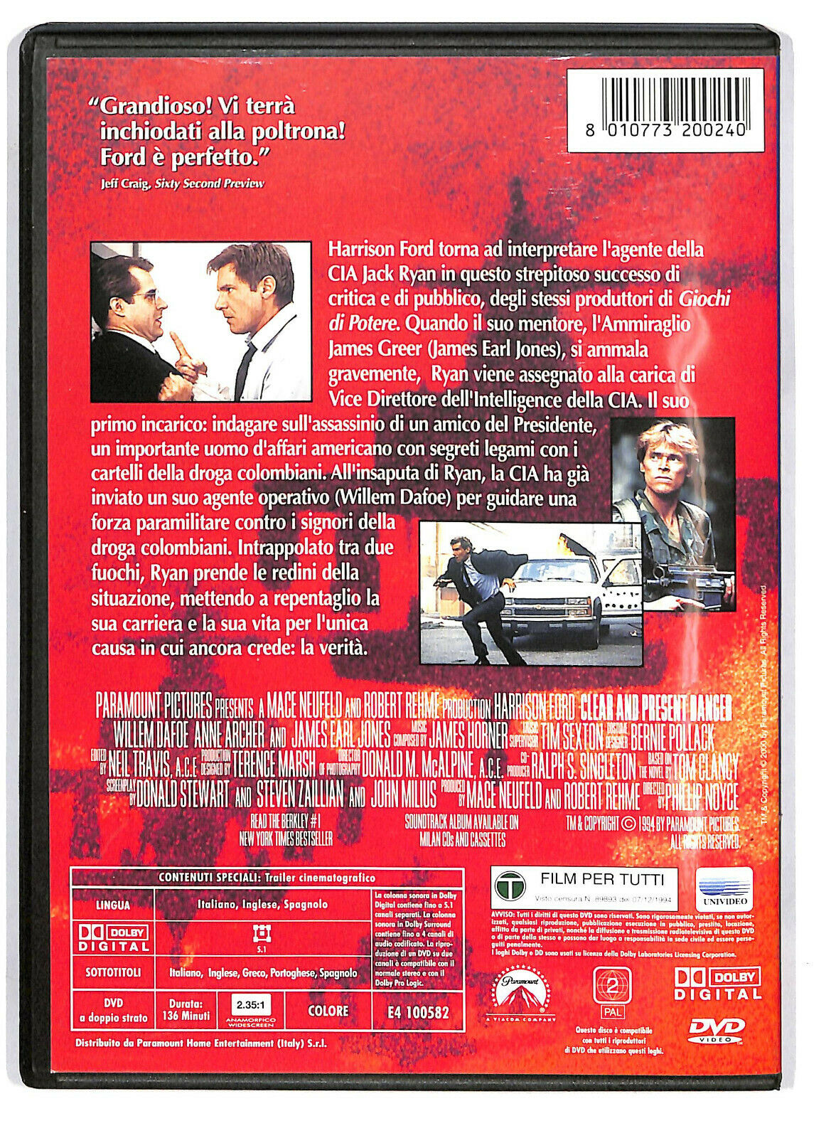 EBOND Sotto Il Segno Del Pericolo DVD D588051
