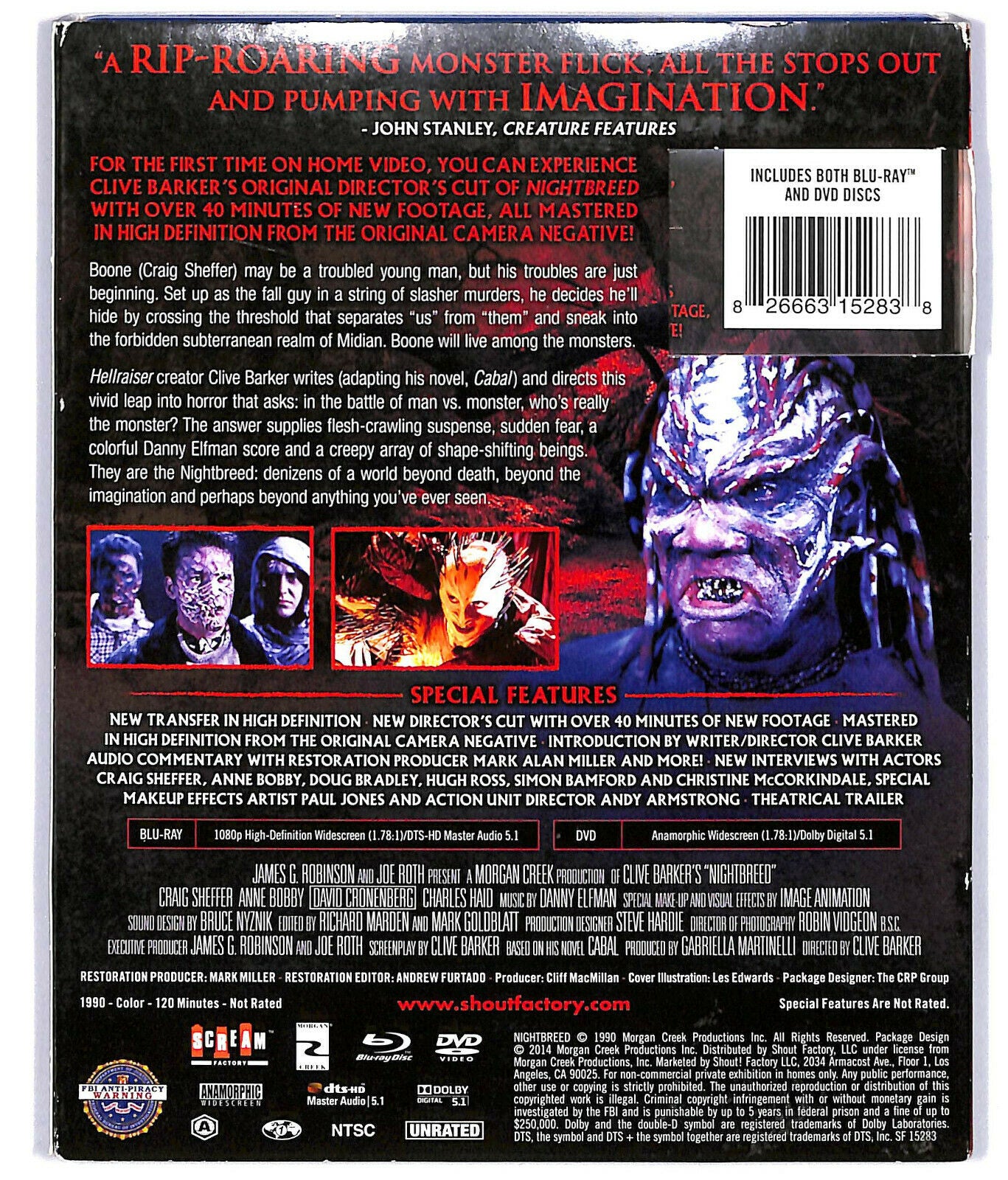 EBOND Nightbreed Director's Cut BLURAY Uk Edition BLURAY D588329