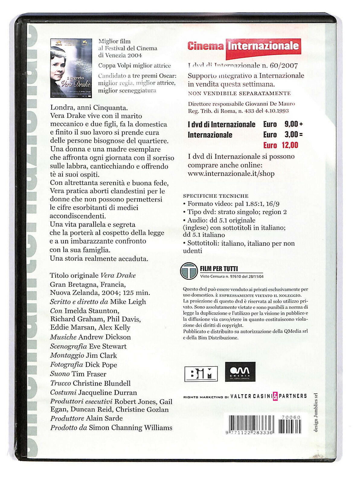 EBOND Il Segreto Di Vera Drake DVD Editoriale D588352