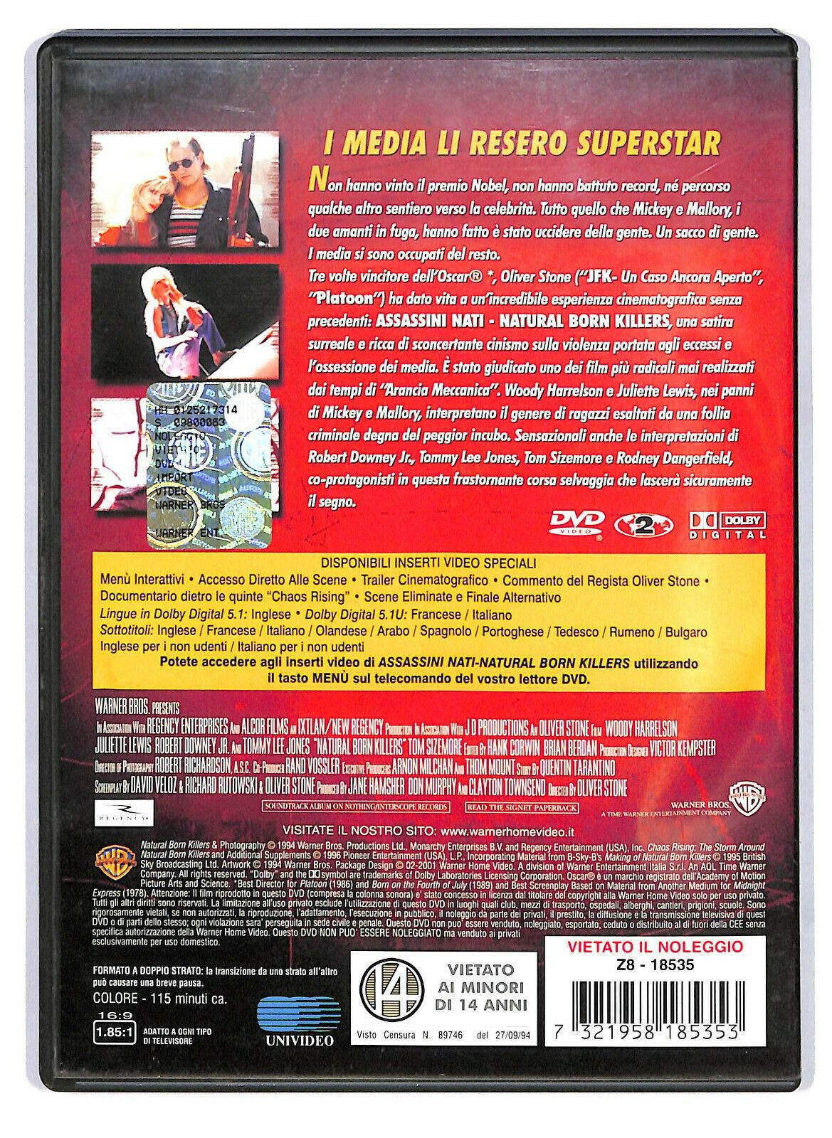 EBOND Assassini Nati - Natural Born Killers DVD D588646