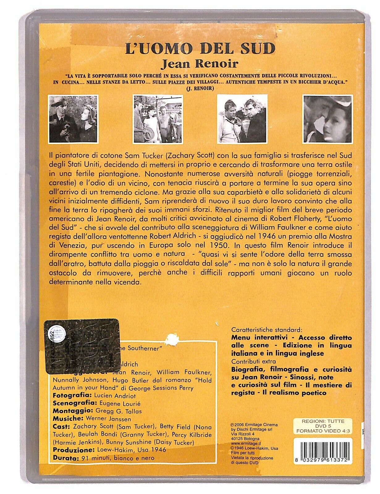 EBOND L'uomo Del Sud (1945) Di Jean Renoir DVD D588721