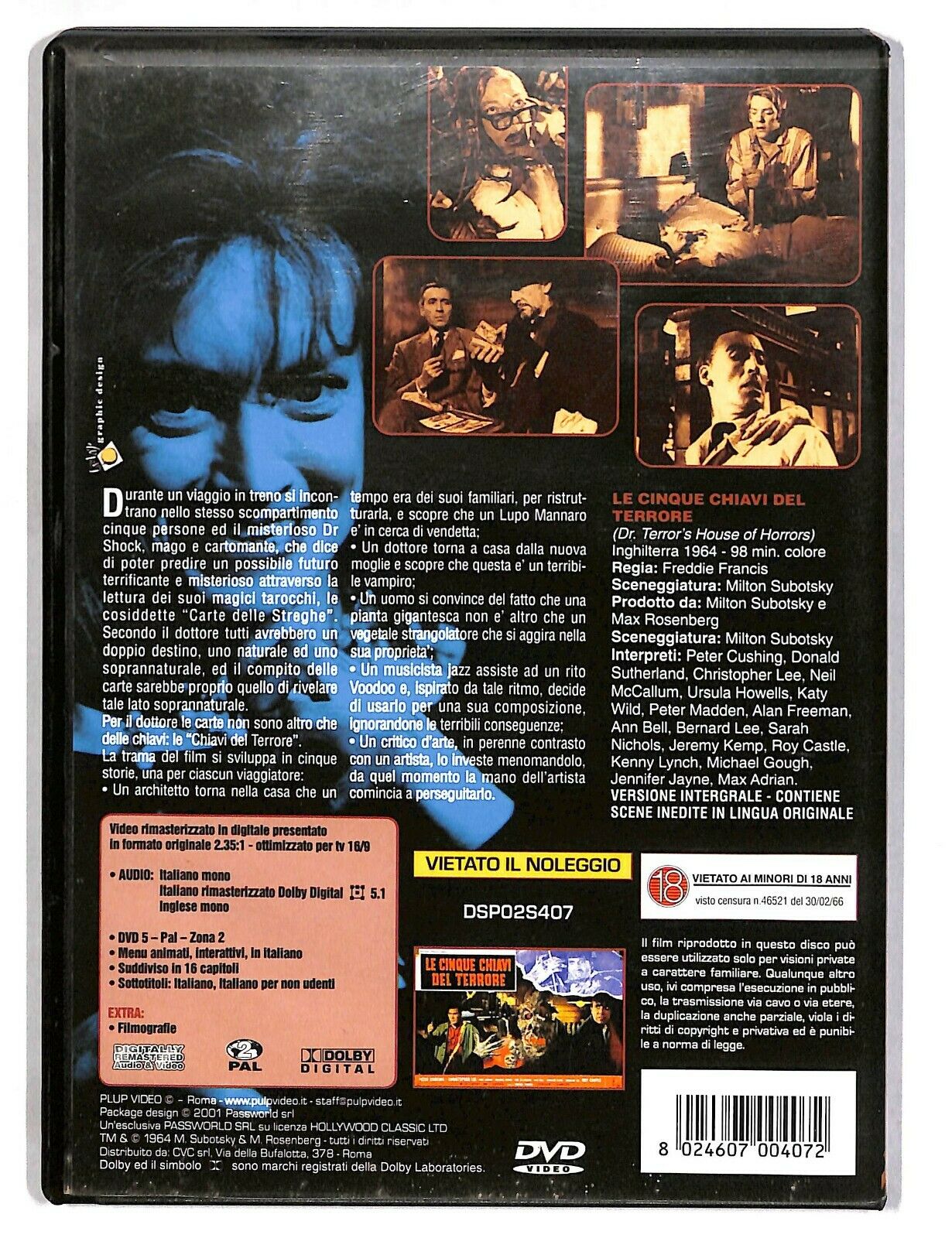 EBOND Le Cinque Chiavi Del Terrore - Christopher Lee, Peter Cushing DVD D588767