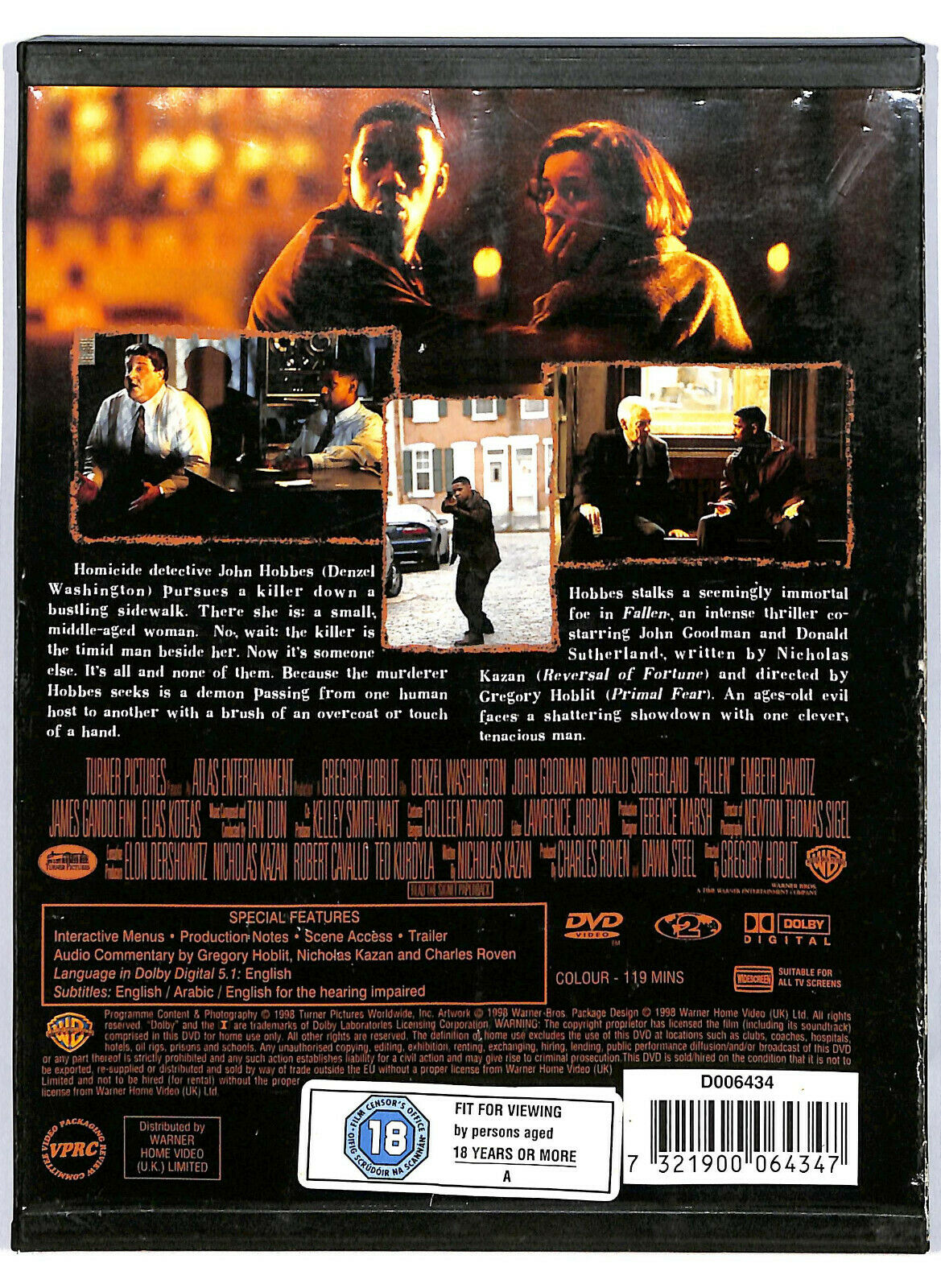 EBOND Fallen DVD Uk Edition Snapper D589613