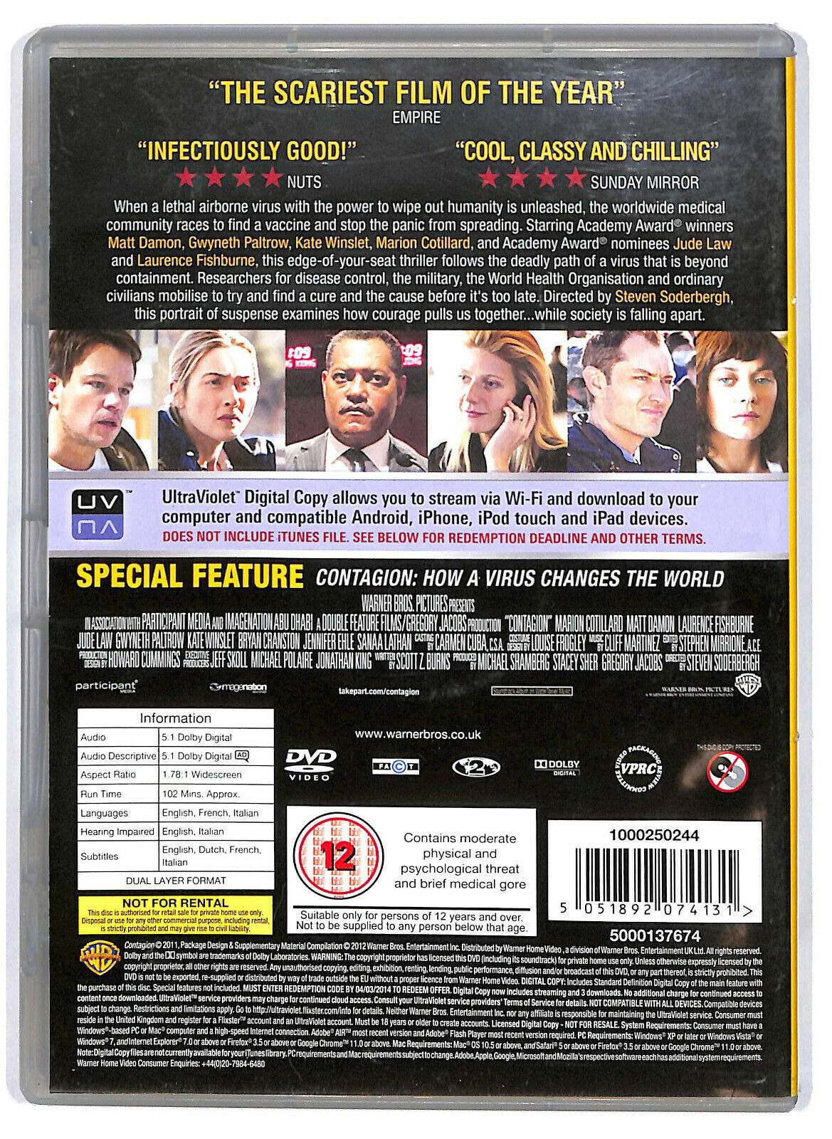 EBOND Contagion DVD D589621
