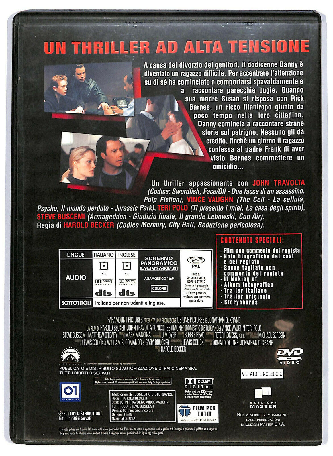 EBOND Unico Testimone DVD Editoriale D589633
