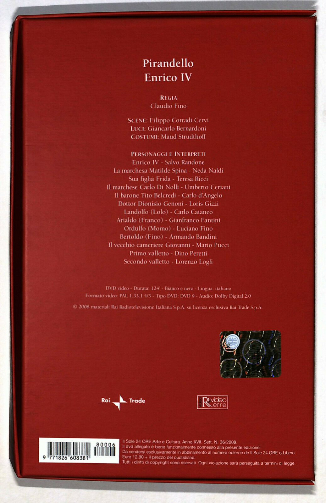EBOND Storia Del Teatro- Pirandello Enrico Iv Vol.3 DVD Editoriale D590608