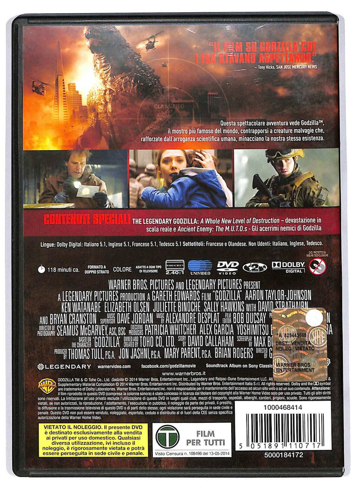 EBOND Godzilla DVD D591444