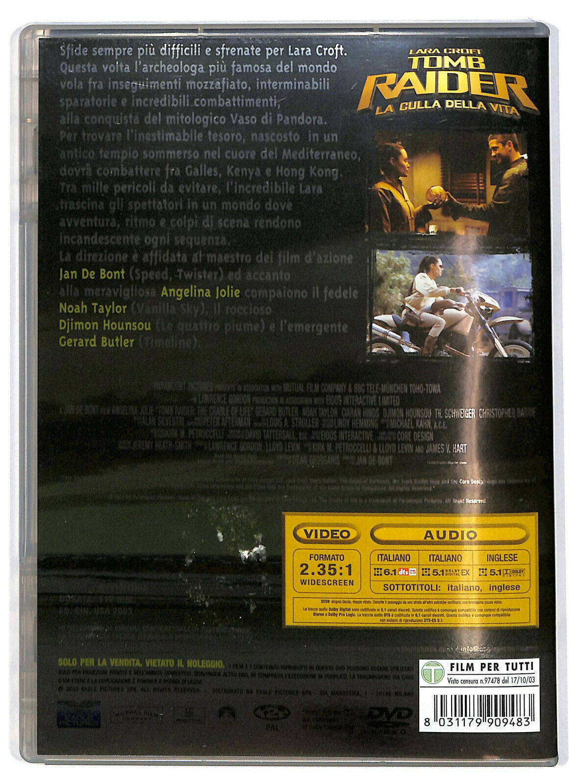 EBOND Tomb Raider - La Culla Della Vita DVD D591908