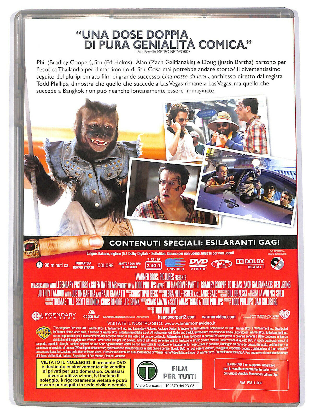 EBOND Una Notte Da Leoni 2 DVD Editoriale D592606