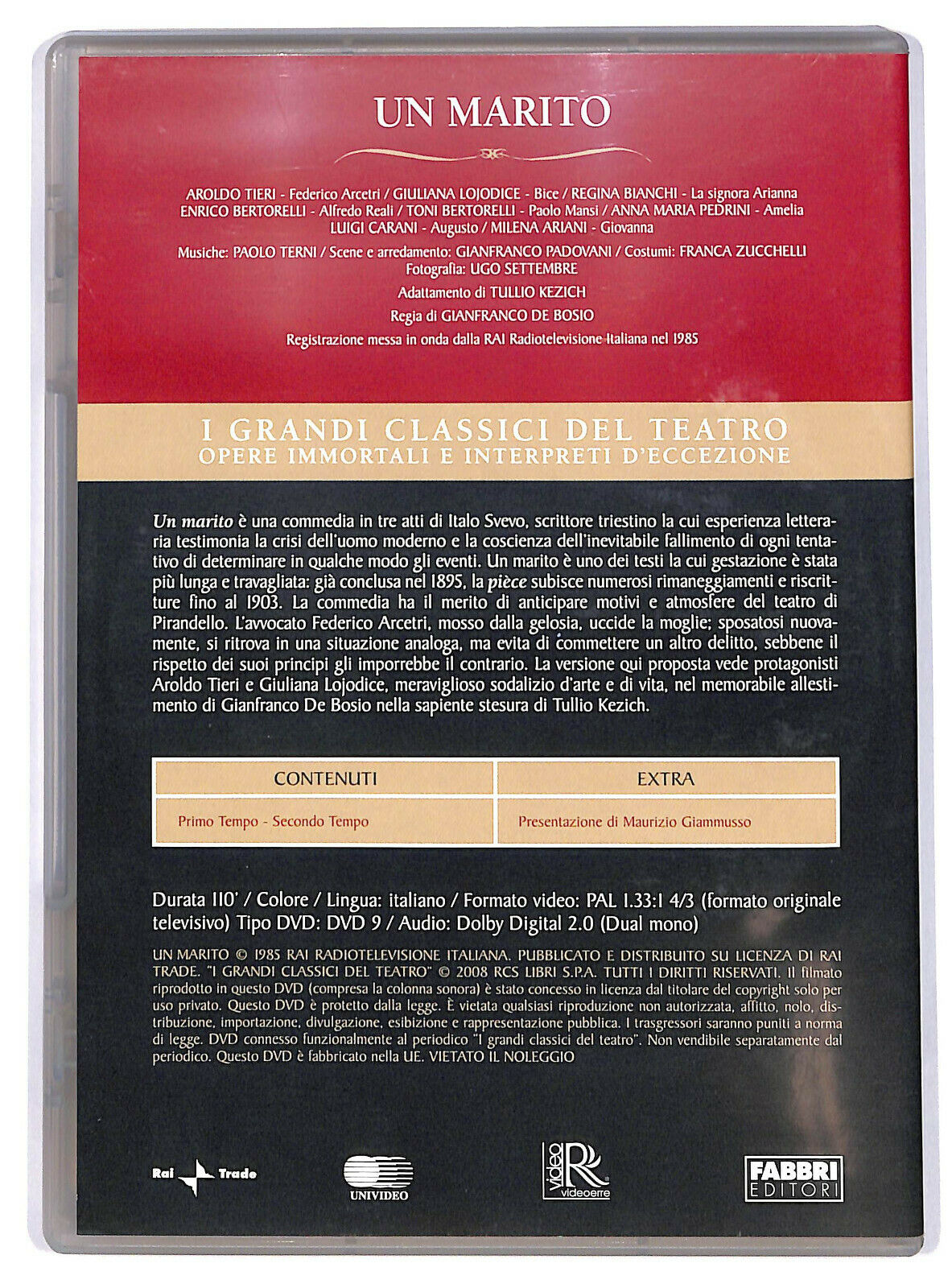 EBOND Un Marito - Grandi Classici Del Teatro DVD Editoriale D592835