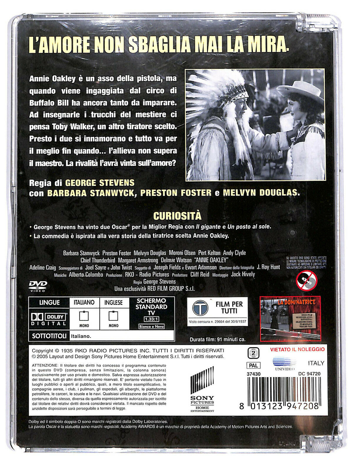 EBOND La Dominatrice (film 1935) Super Jewel Box   DVD D592957