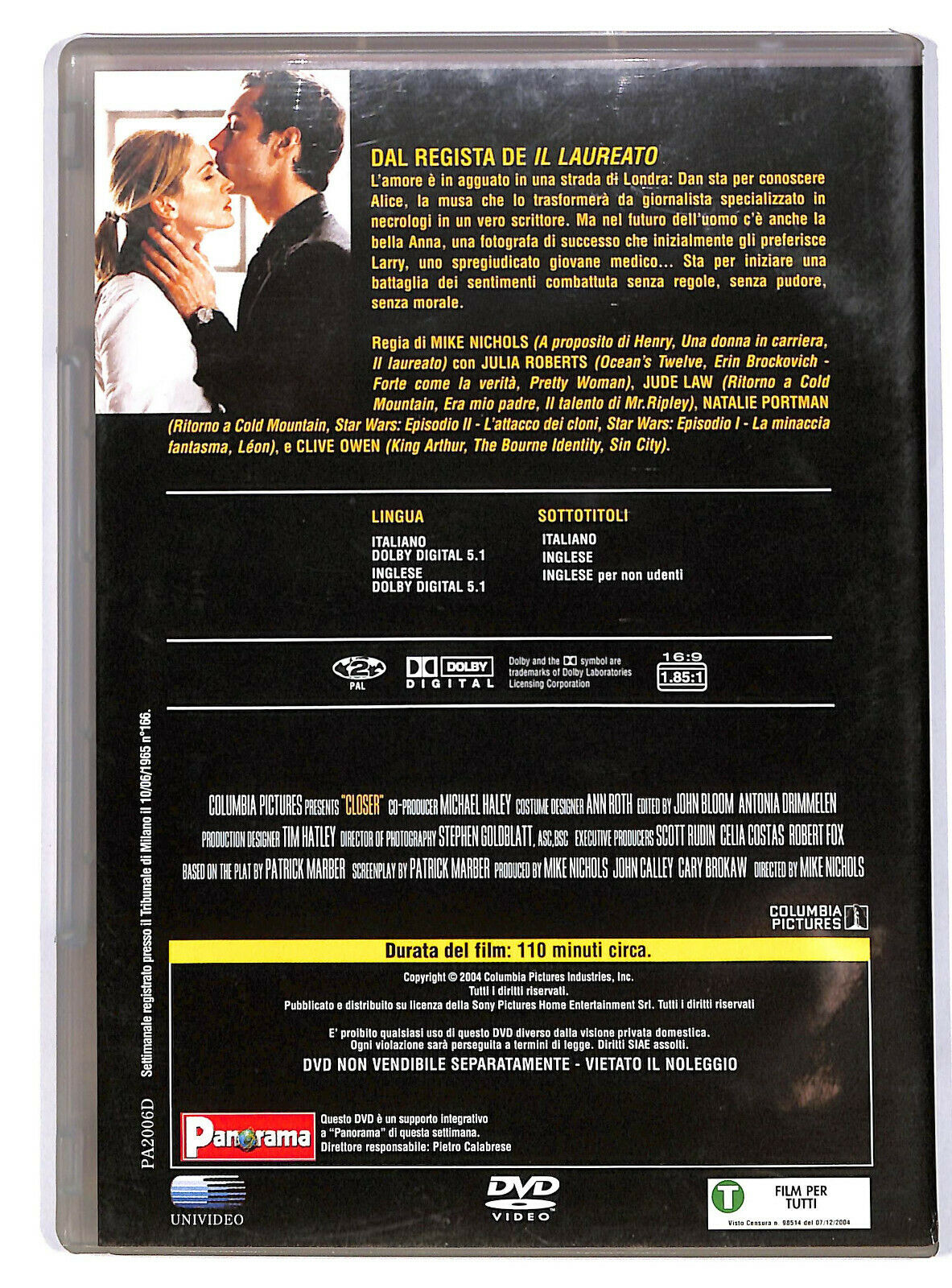 EBOND Closer DVD Editoriale D593133