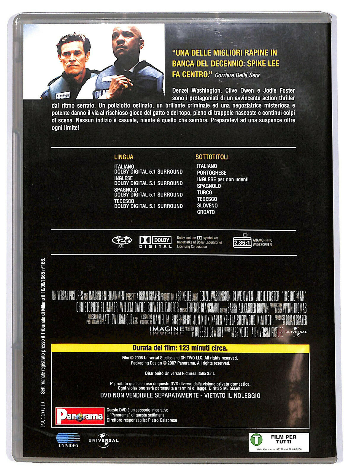 EBOND Inside Man DVD Editoriale D593136