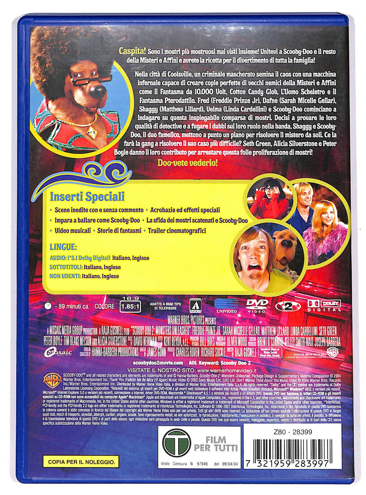 EBOND Scooby-doo 2 - Mostri Scatenati DVD Ex Noleggio D593402