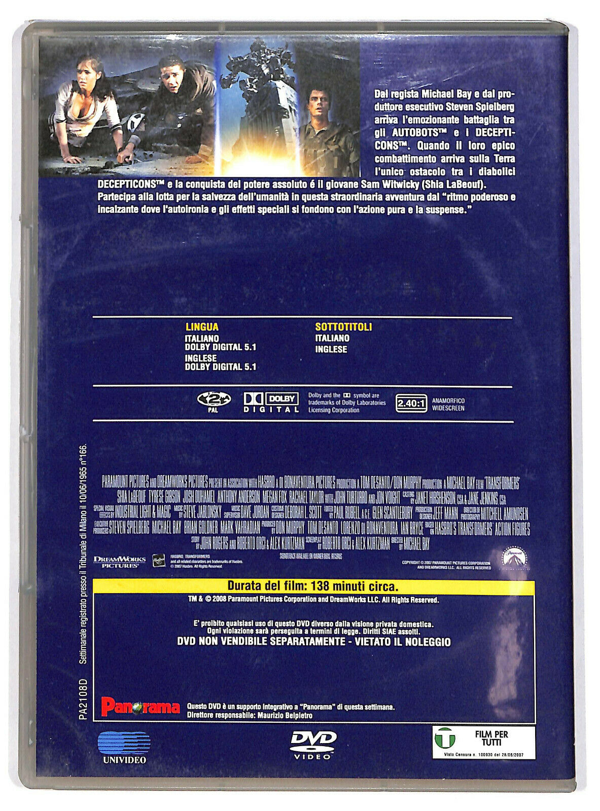 EBOND Transformer DVD Editoriale D593538
