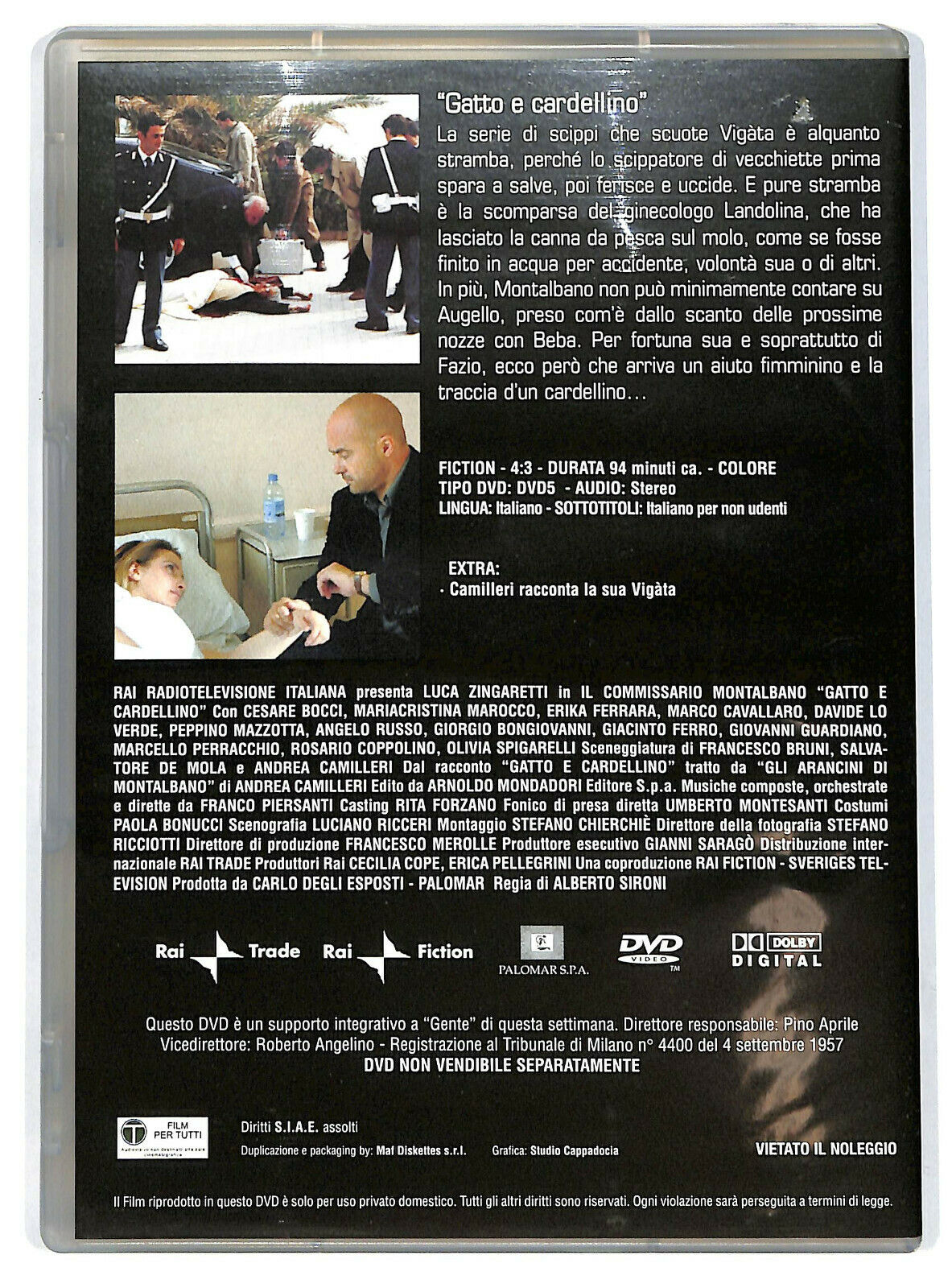 EBOND Il Commissario Montalbano -gatto e Cardellino Vol14 DVD Editoriale D593903