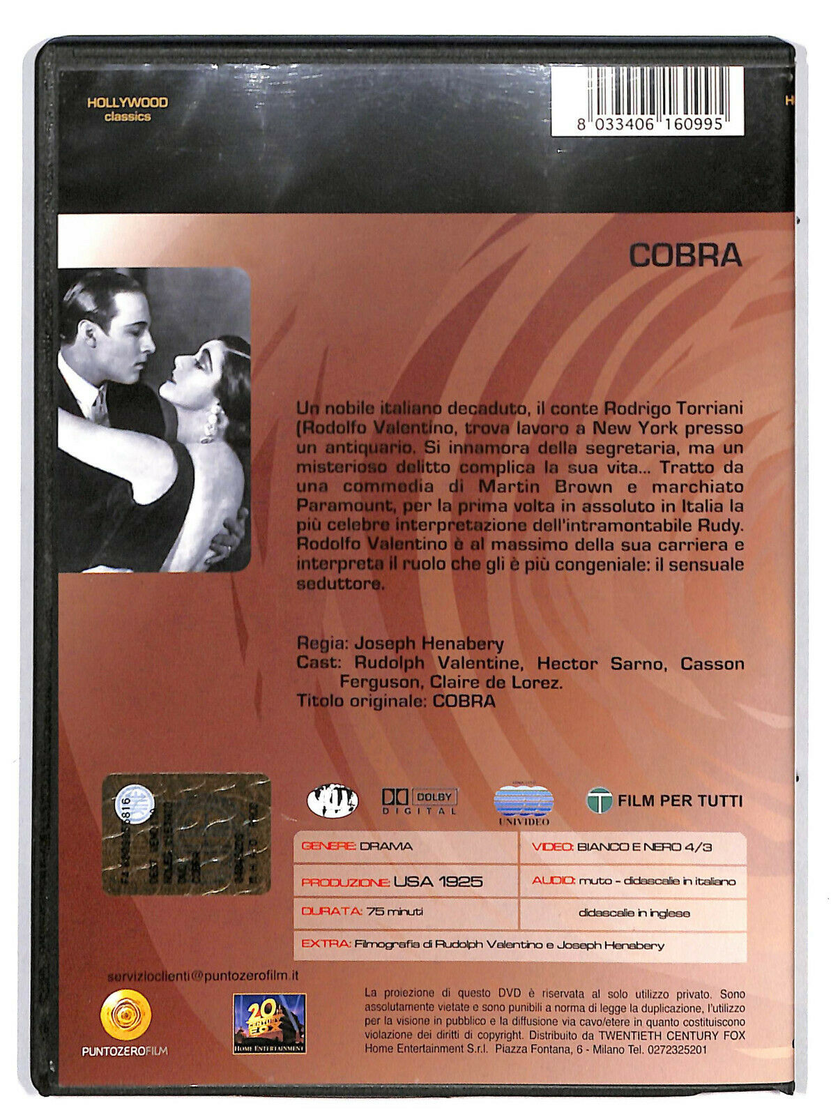 EBOND Cobra - Rodolfo Valentino DVD D594243