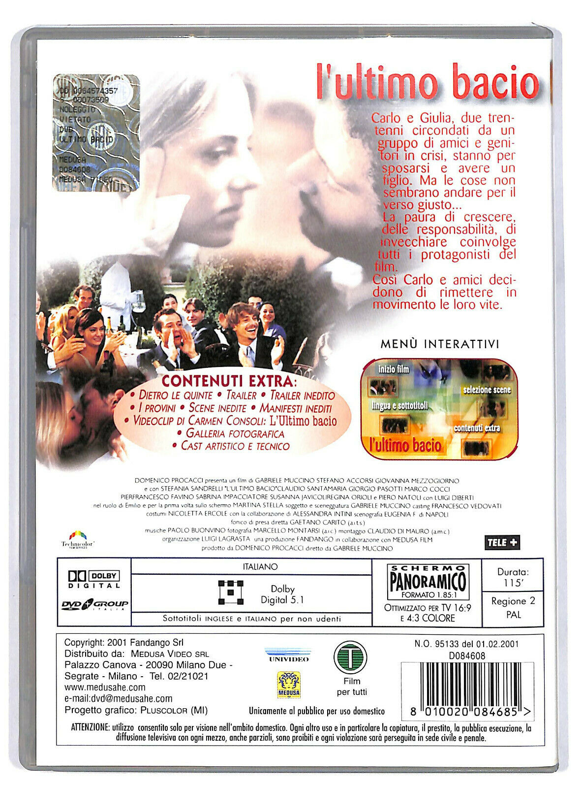 EBOND L'ultimo Bacio DVD D594851