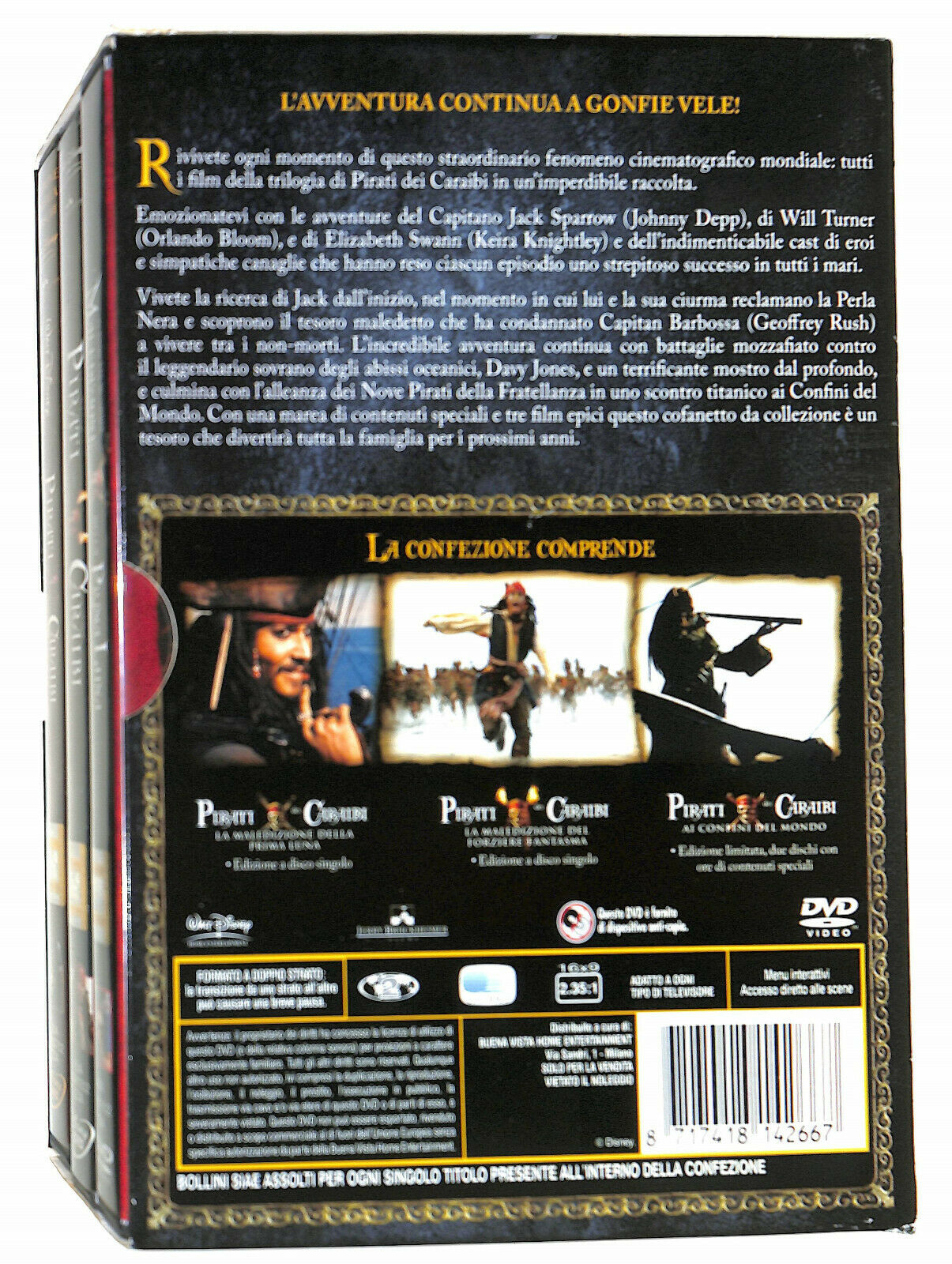 EBOND Pirati Dei Caraibi. La Trilogia DVD D595023
