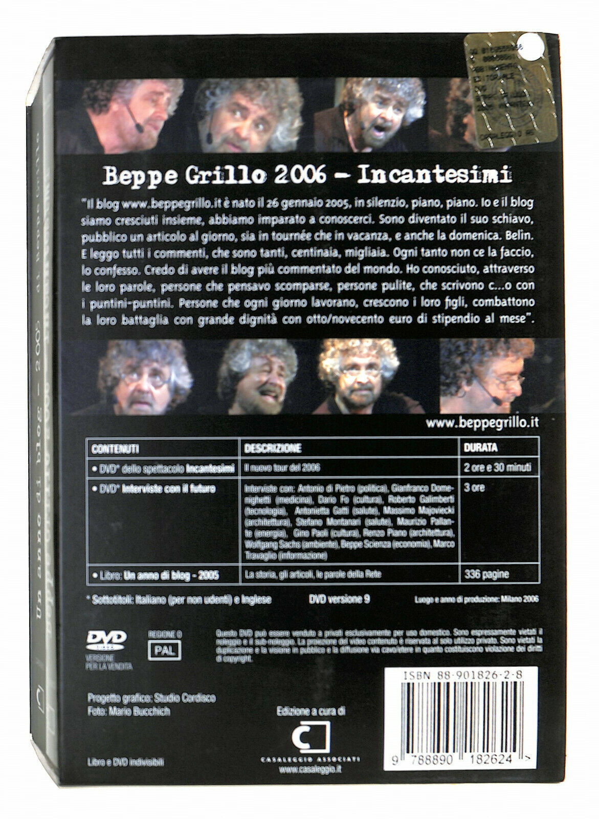 EBOND Beppe Grillo 2006 - Incantesimi DVD + Libro D595032