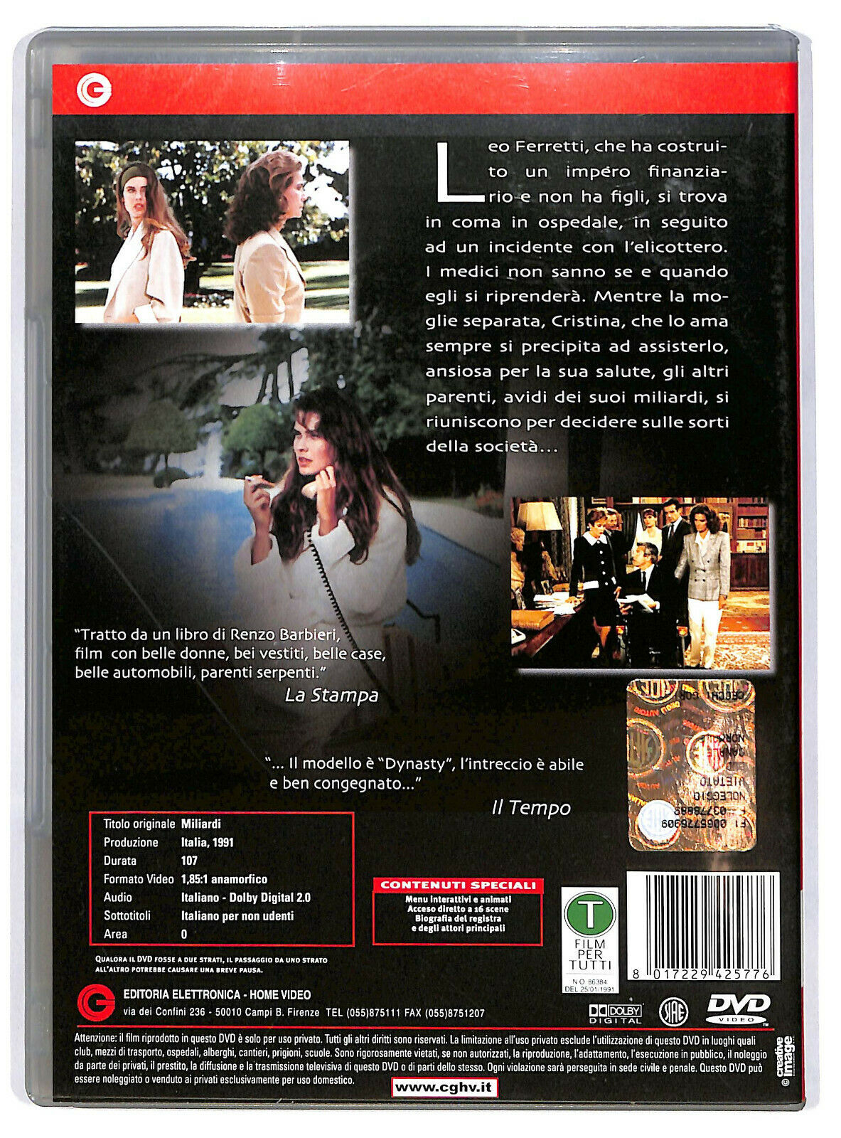 EBOND Miliardi Di Carlo Vanzina DVD D595136