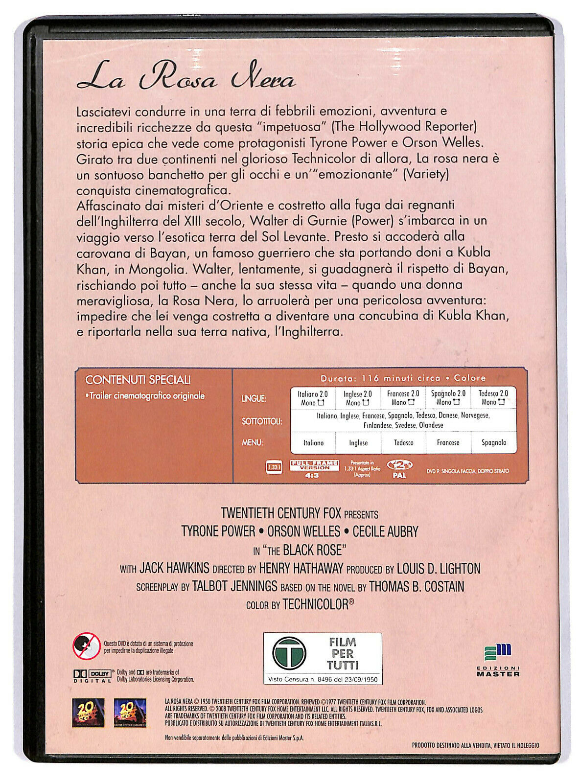EBOND La Rosa Nera DVD Editoriale D595303