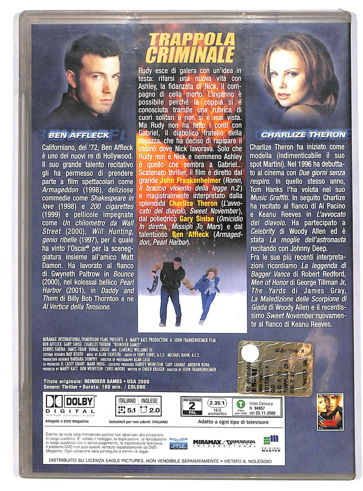 EBOND Trappola Criminale DVD Editoriale D595425