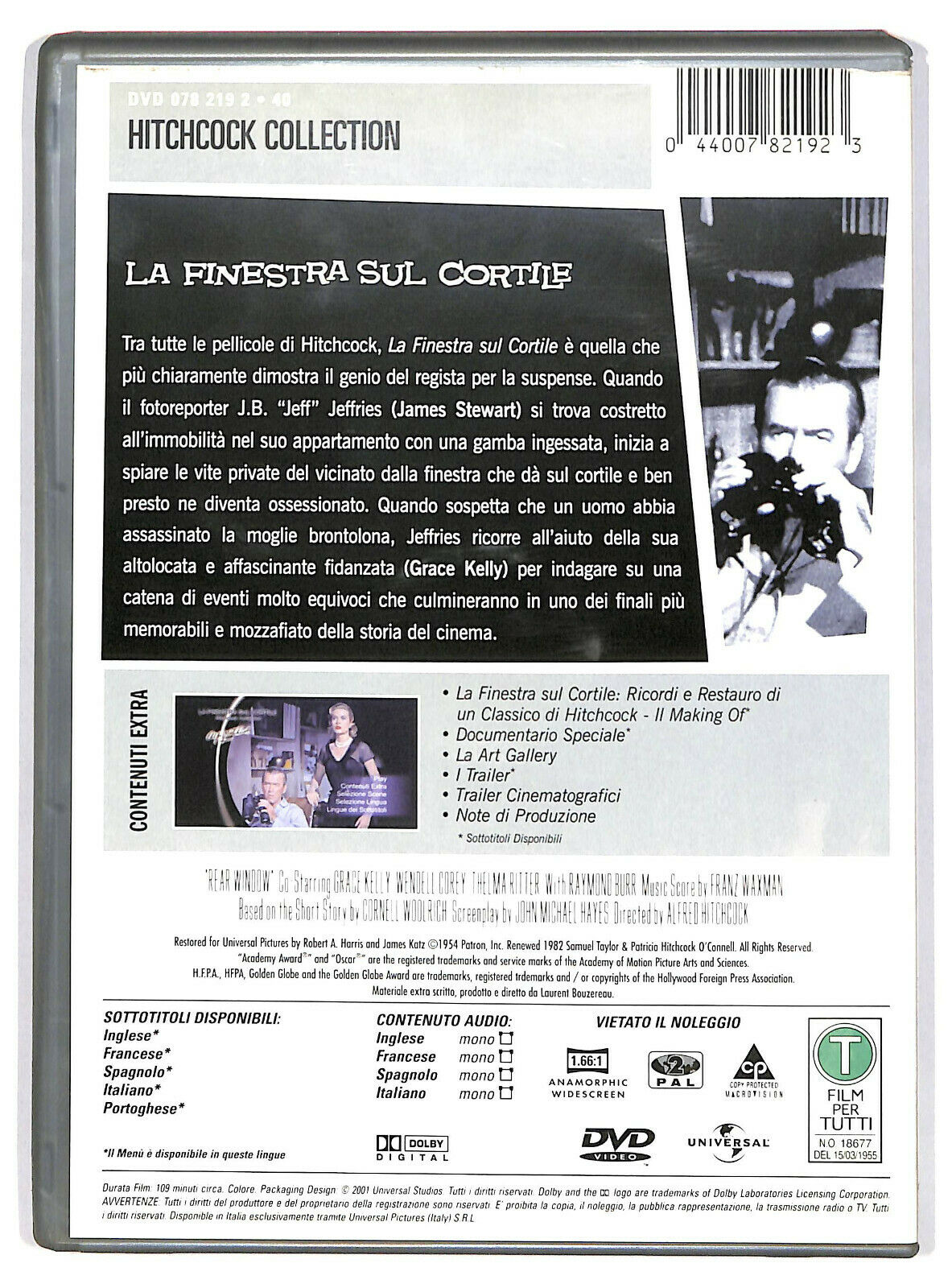 EBOND La Finestra Sul Cortile DVD D596027