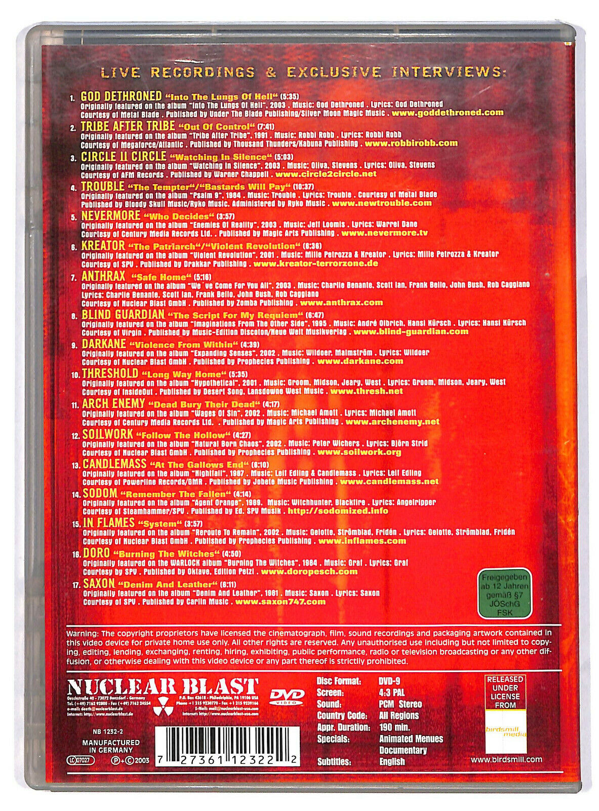 EBOND Rock Hard Live Mania DVD D596507