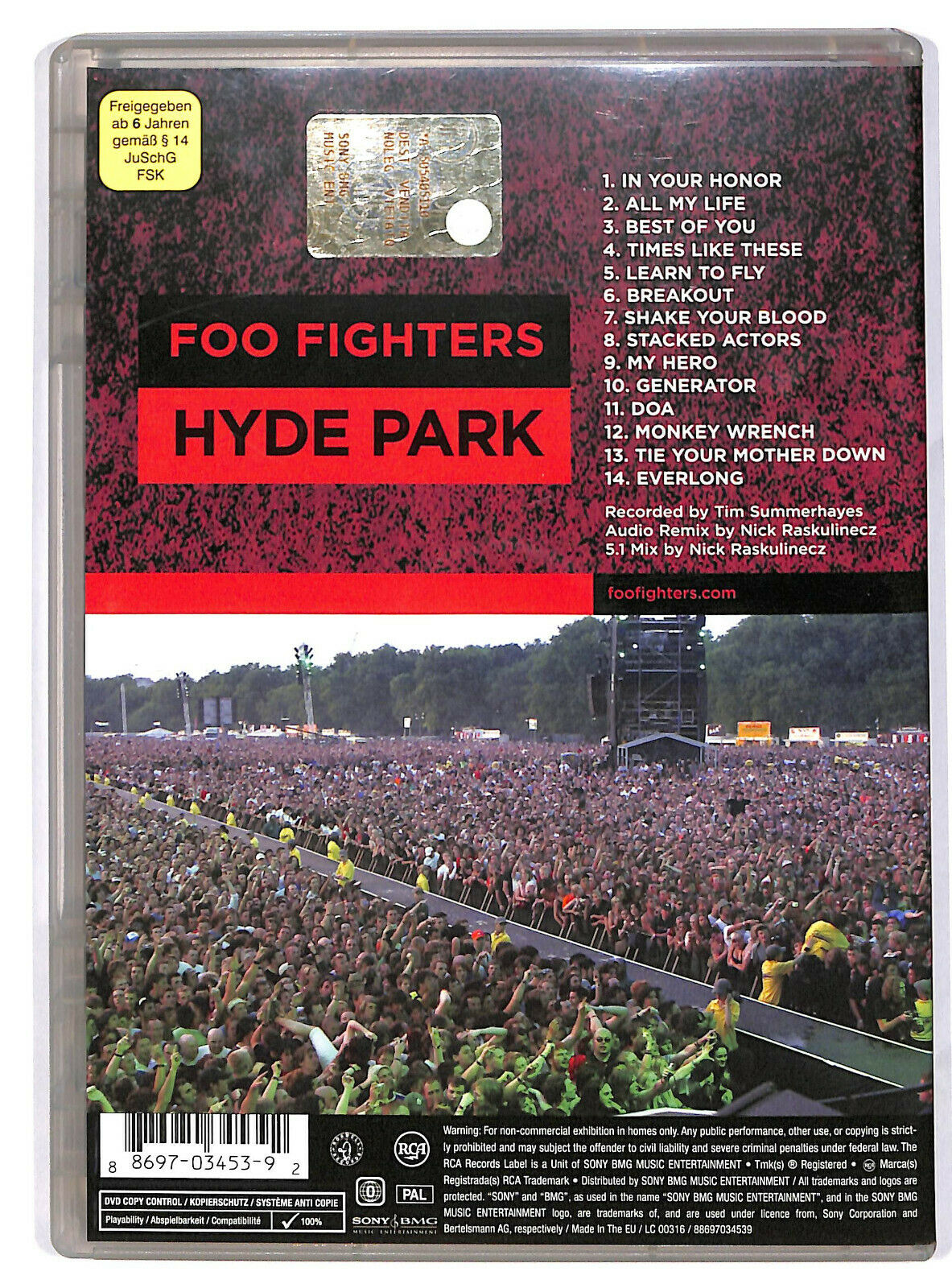 EBOND Foo Fighters – Hyde Park DVD D596541