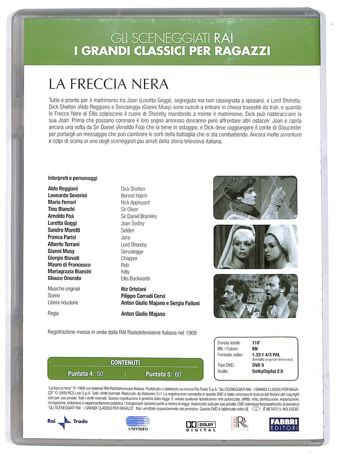 EBOND La Freccia Nera Puntate 4 - 5 DVD Editoriale D596627